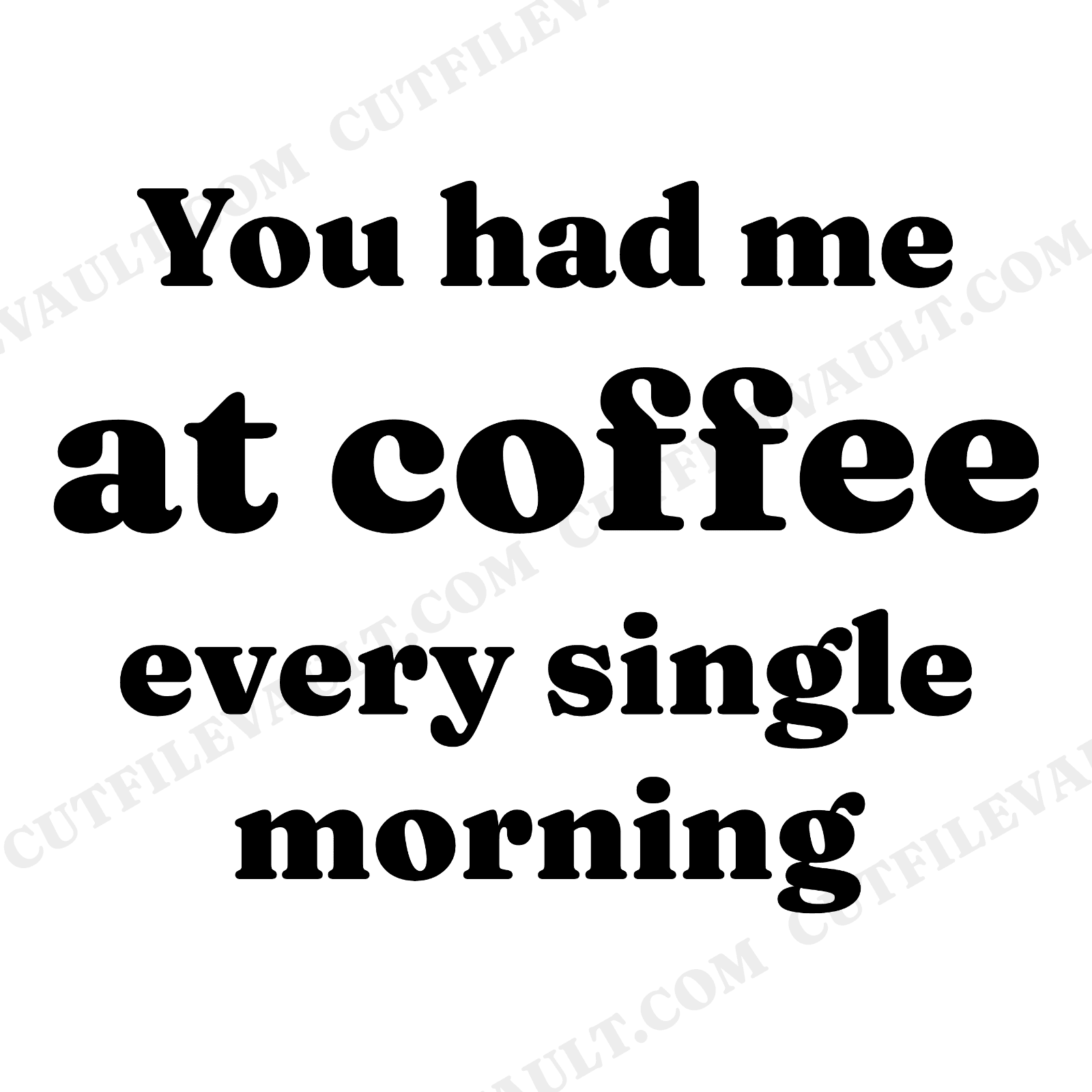 You Had Me at Coffee SVG PNG Valentine Kitchen Decal Coffee Lover Heart Cut File, view 1