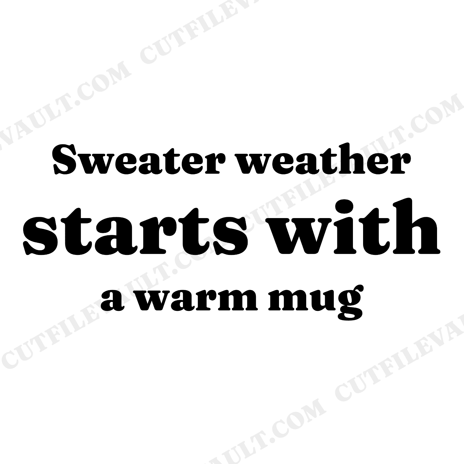 Autumn Mornings Start with Coffee SVG PNG Kitchen Sign Cut File Hand Lettered Script, view 1