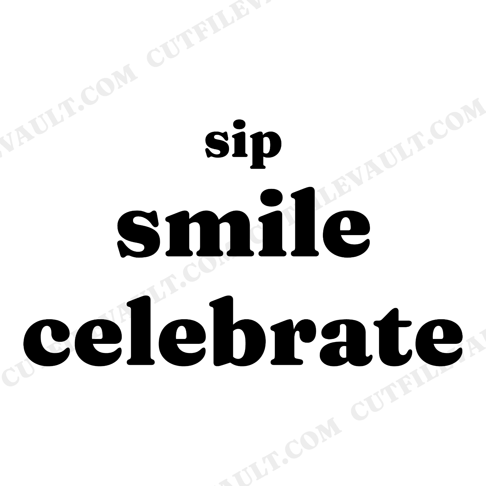 Sip Smile Celebrate Fall Wedding Toast SVG PNG Champagne Flute Script Cut File