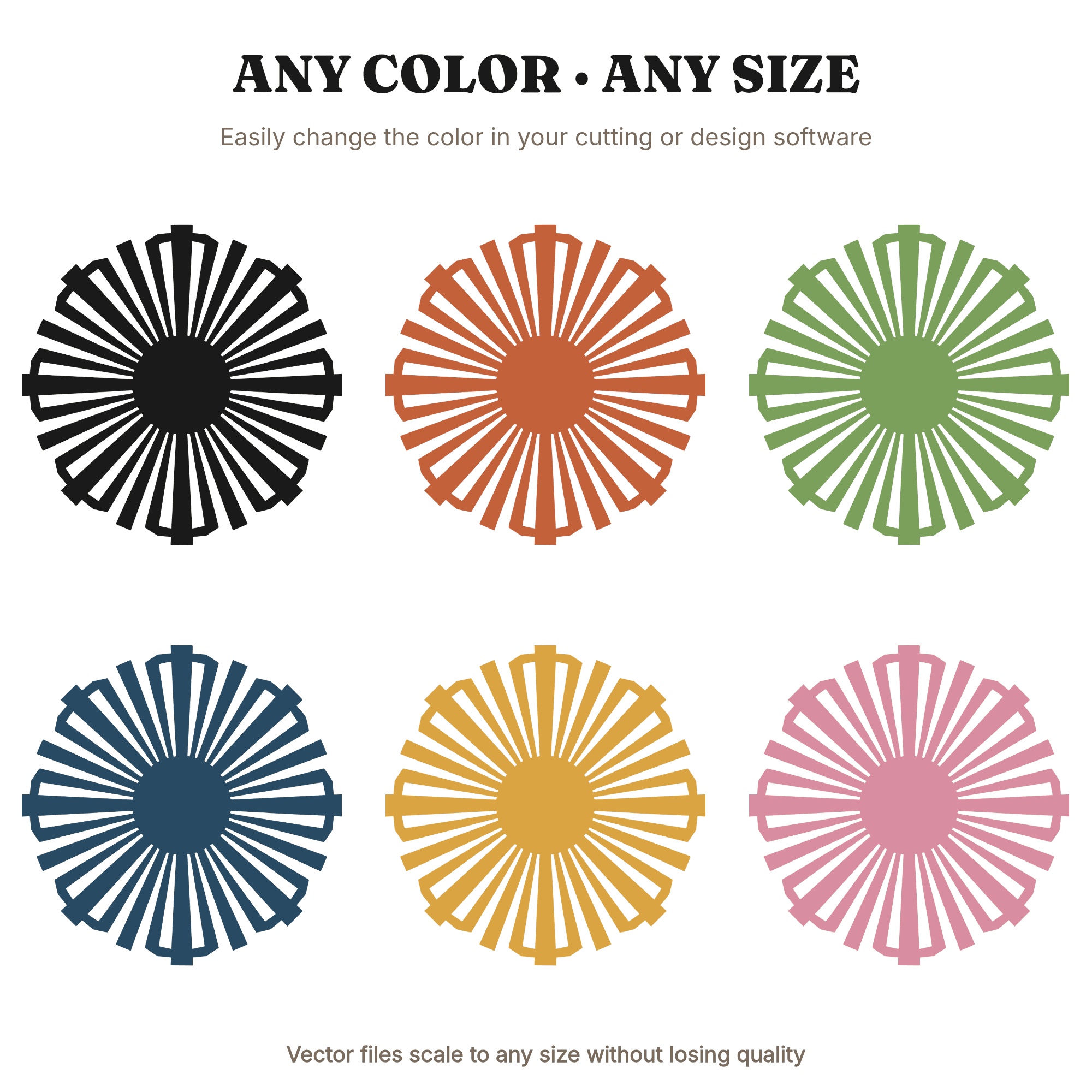 Art Deco Turkey Mandala SVG PNG, Overhead View Thanksgiving Turkey Silhouette Cut File, view 2