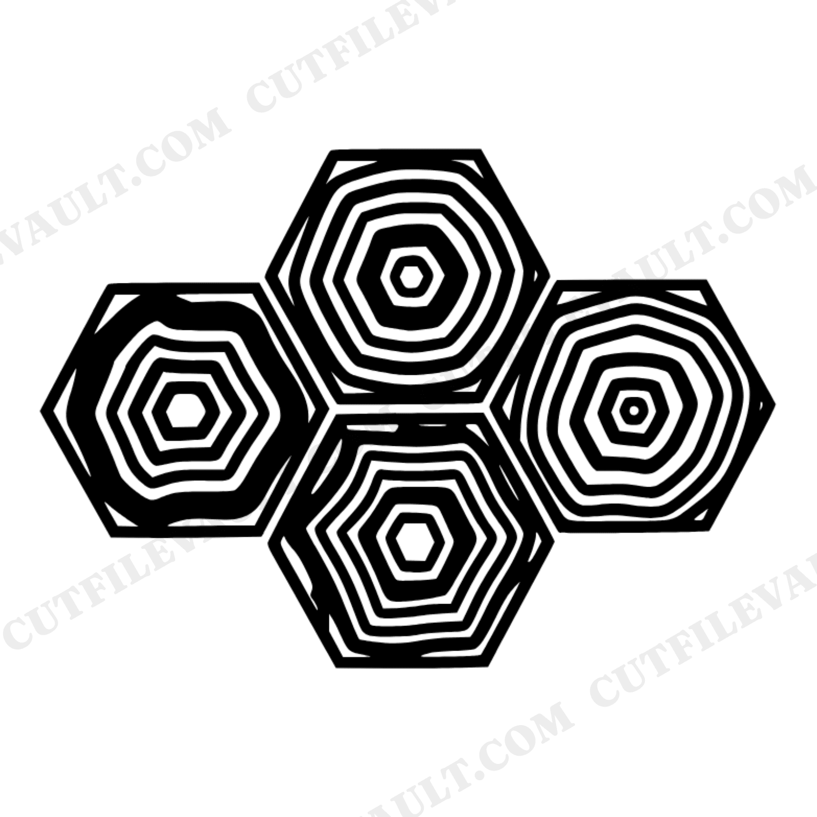 Honeycomb Geode SVG PNG, Boho Agate Wall Art, Celestial Farmhouse Thanksgiving Decor Cut File, view 1