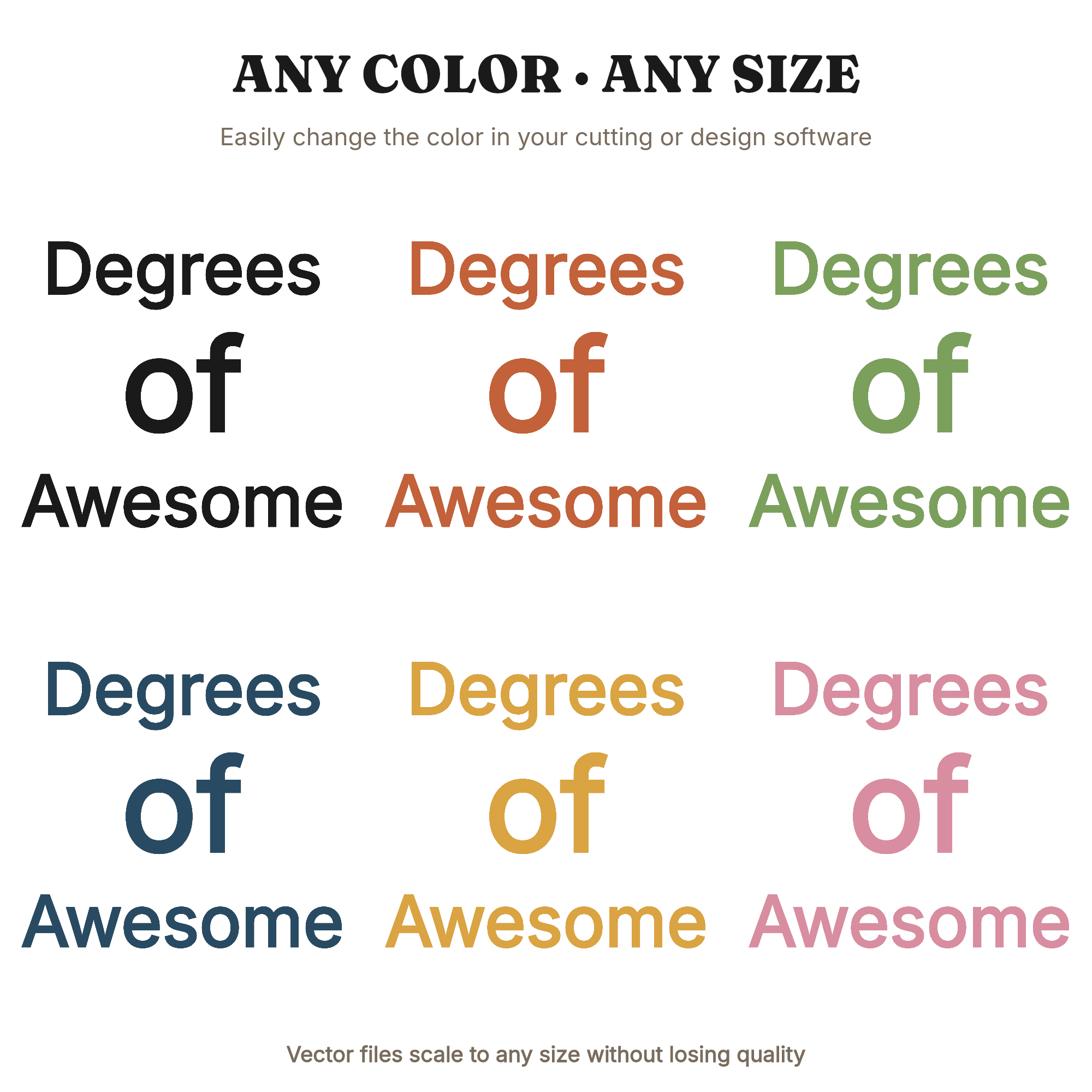 Degrees of Awesome Math Teacher Protractor SVG PNG Pi Day Geometry Classroom Decor Cut File, view 2