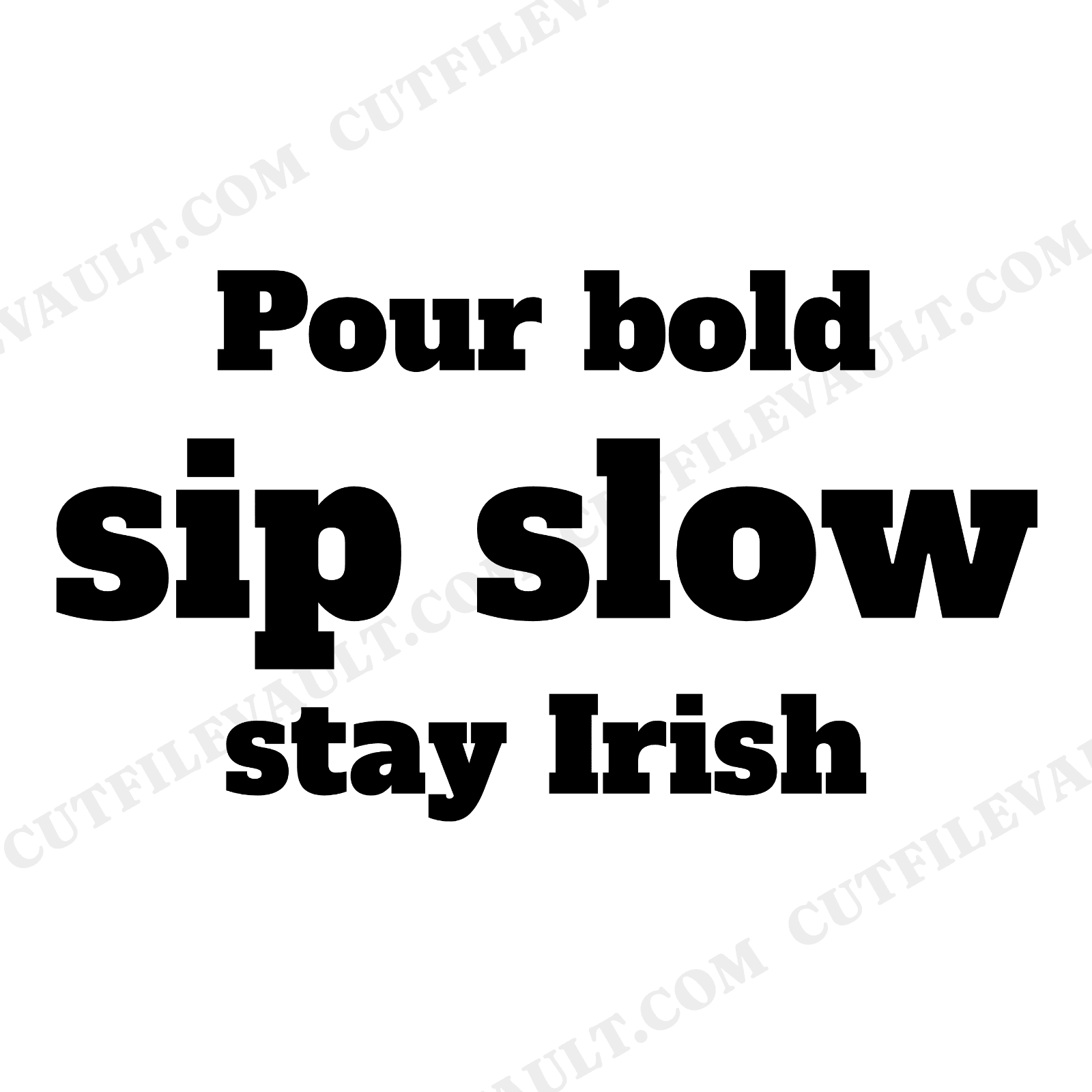 Whiskey Glass Pour St Patricks Day Bar Sign SVG PNG Art Nouveau Irish Pub Decor Cut File, view 1