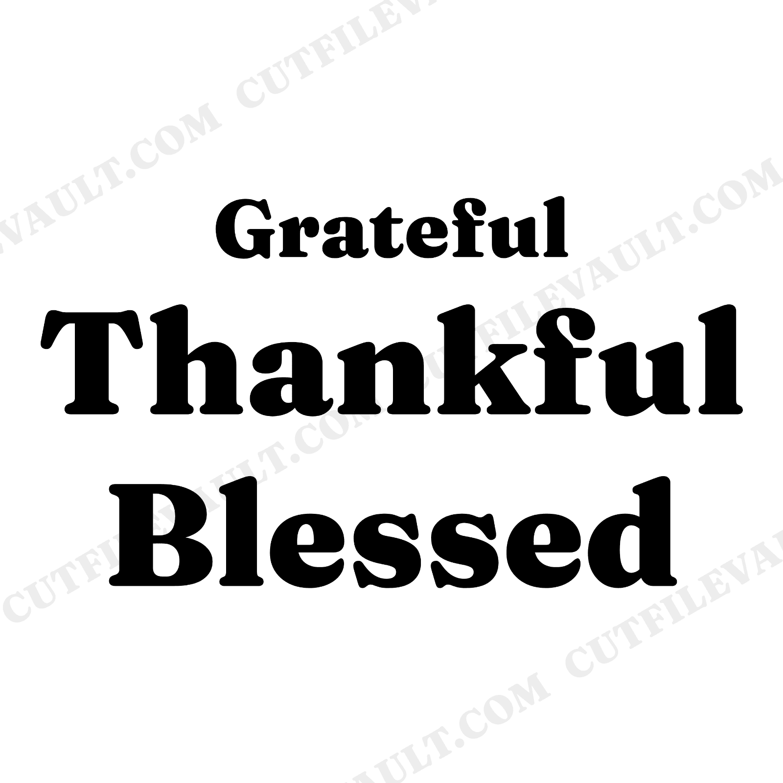 Grateful Thankful Blessed SVG PNG, Thanksgiving Sign SVG, Farmhouse Kitchen Decor Cut File, view 1