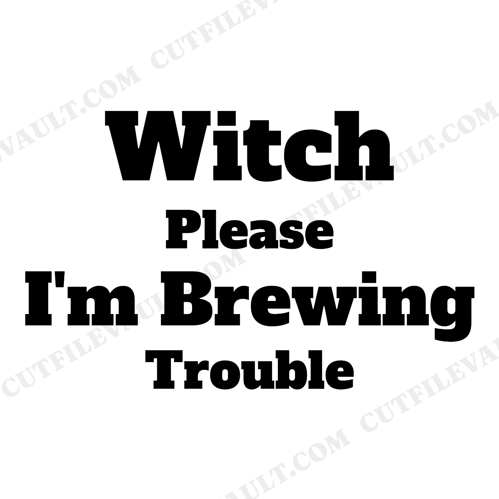 Witch Please SVG PNG Halloween Tote Bag Porch Sign Cut File Witchy Quote Cricut Silhouette, view 1
