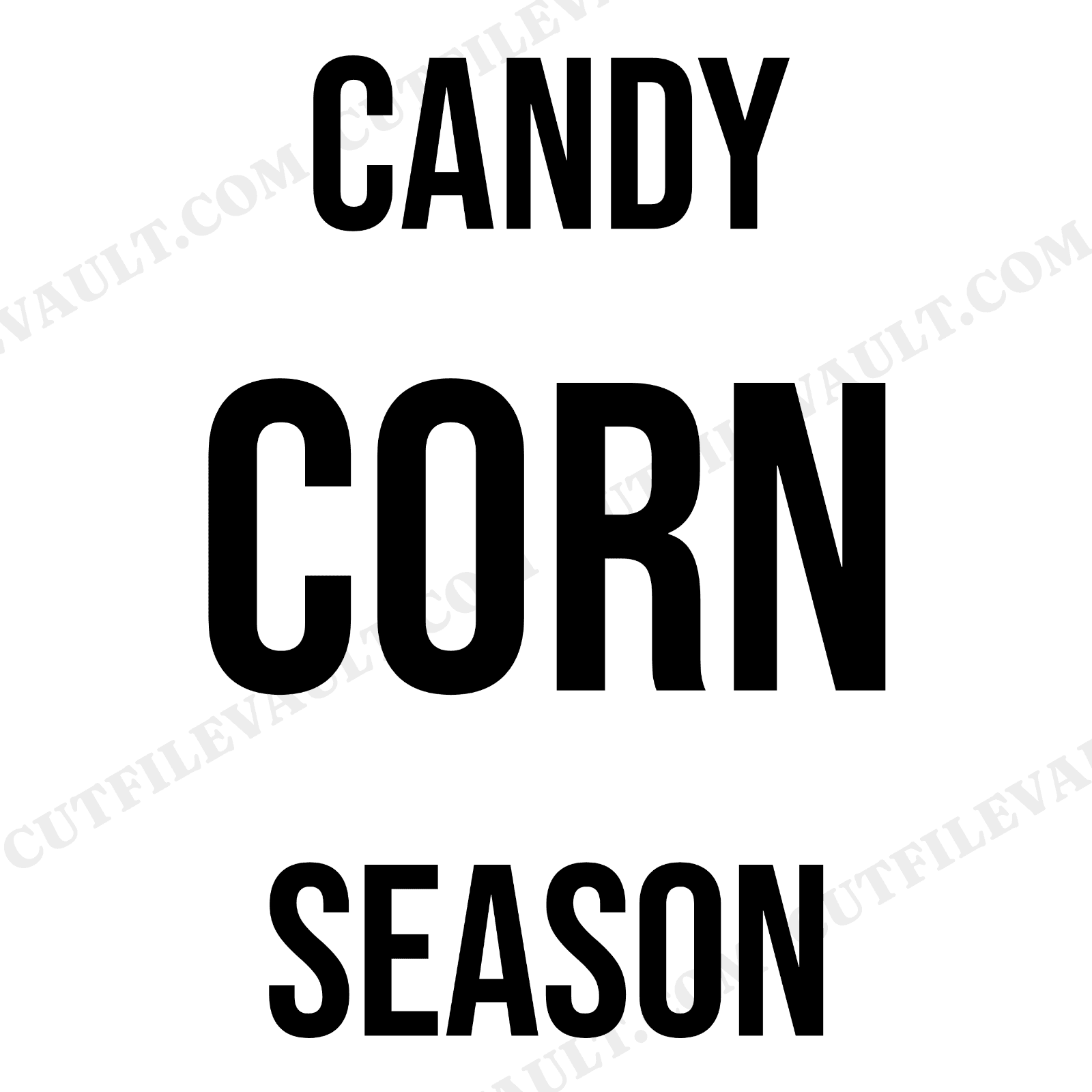 Candy Corn Day SVG PNG Sweet Treat Three Stripe Hand Lettered Cut File for Autumn Crafts, view 1