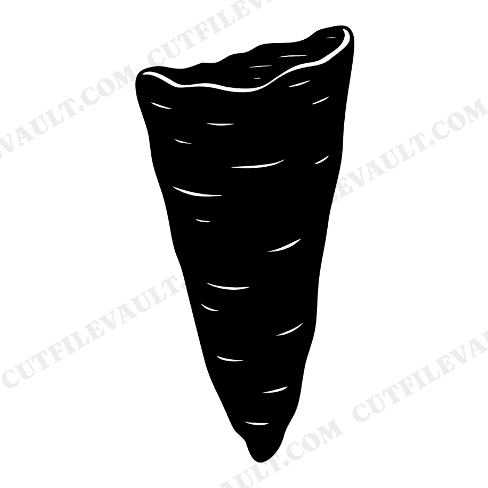 Nordic Birch Bark Cone SVG PNG Spring Forage Silhouette Cut File Easter Basket Scandinavian, view 1