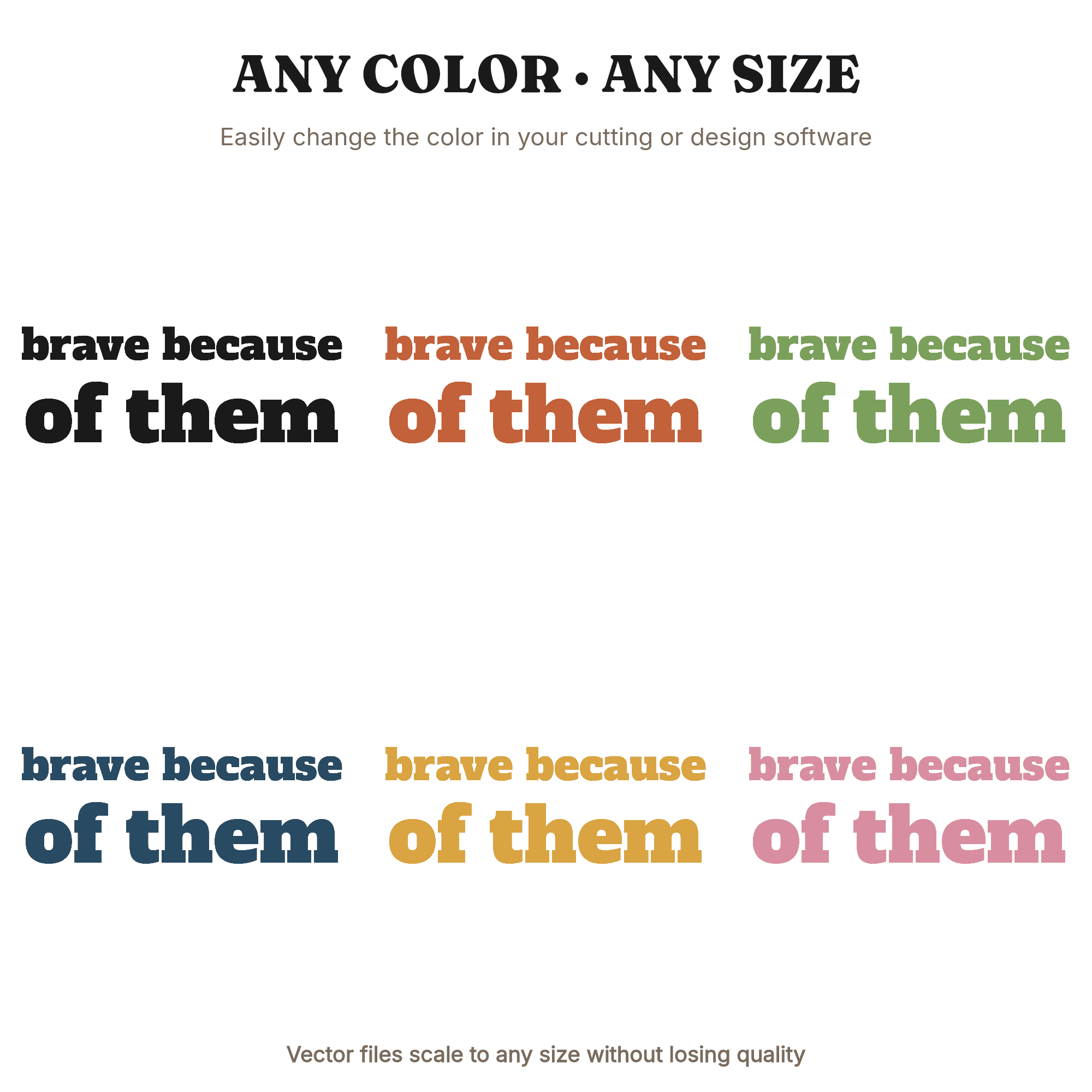 Brave Because of Them Veterans Day SVG PNG Firework Patriotic Decal Cut File, view 2