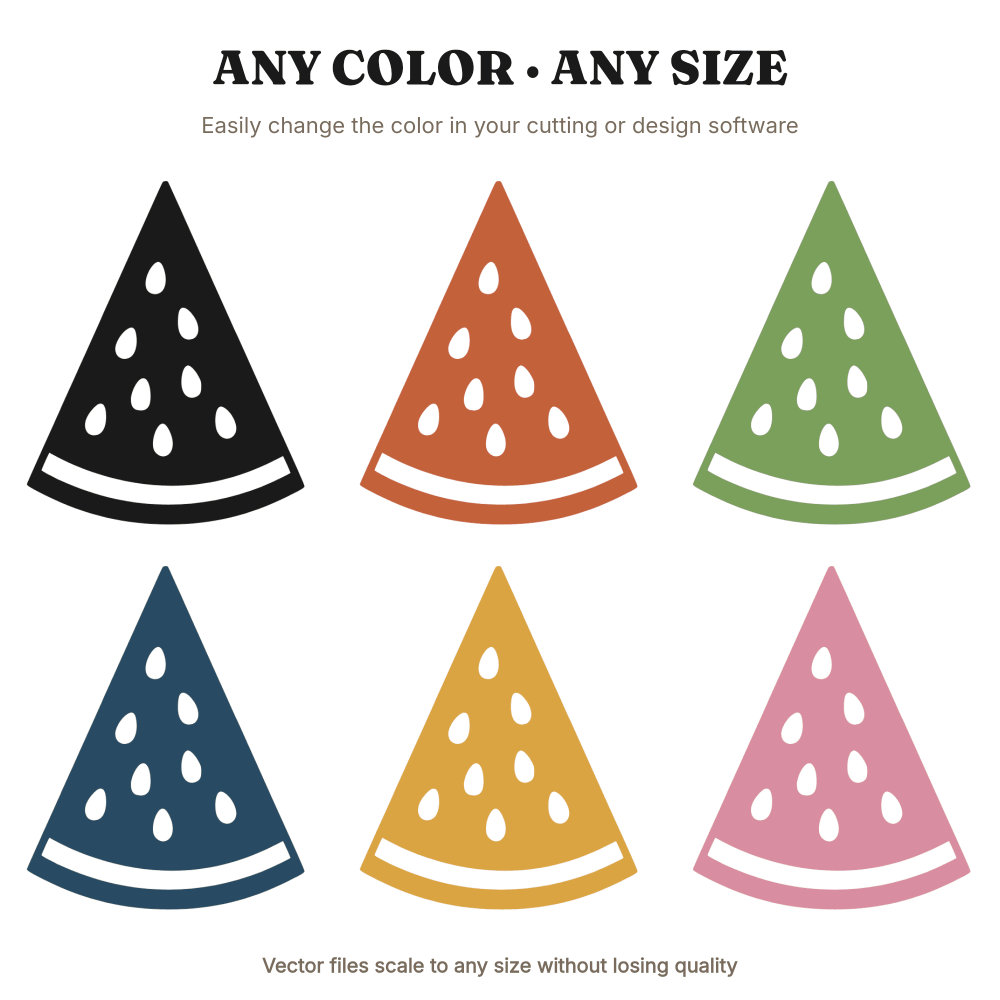 Watermelon SVG PNG Spring Picnic Cut File Scandinavian Line Art Bold Tattoo Style Easter Design, view 2