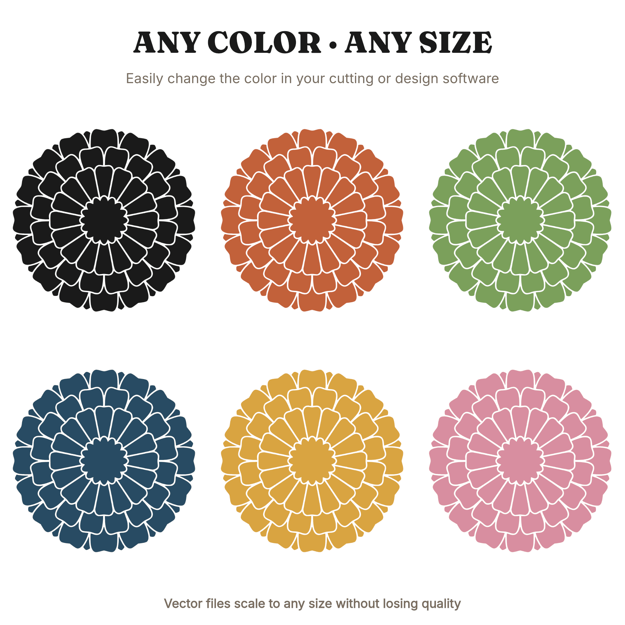 Day of the Dead Marigold Mandala SVG PNG, Dia de los Muertos Flower Cut File, Sacred Geometry, view 2