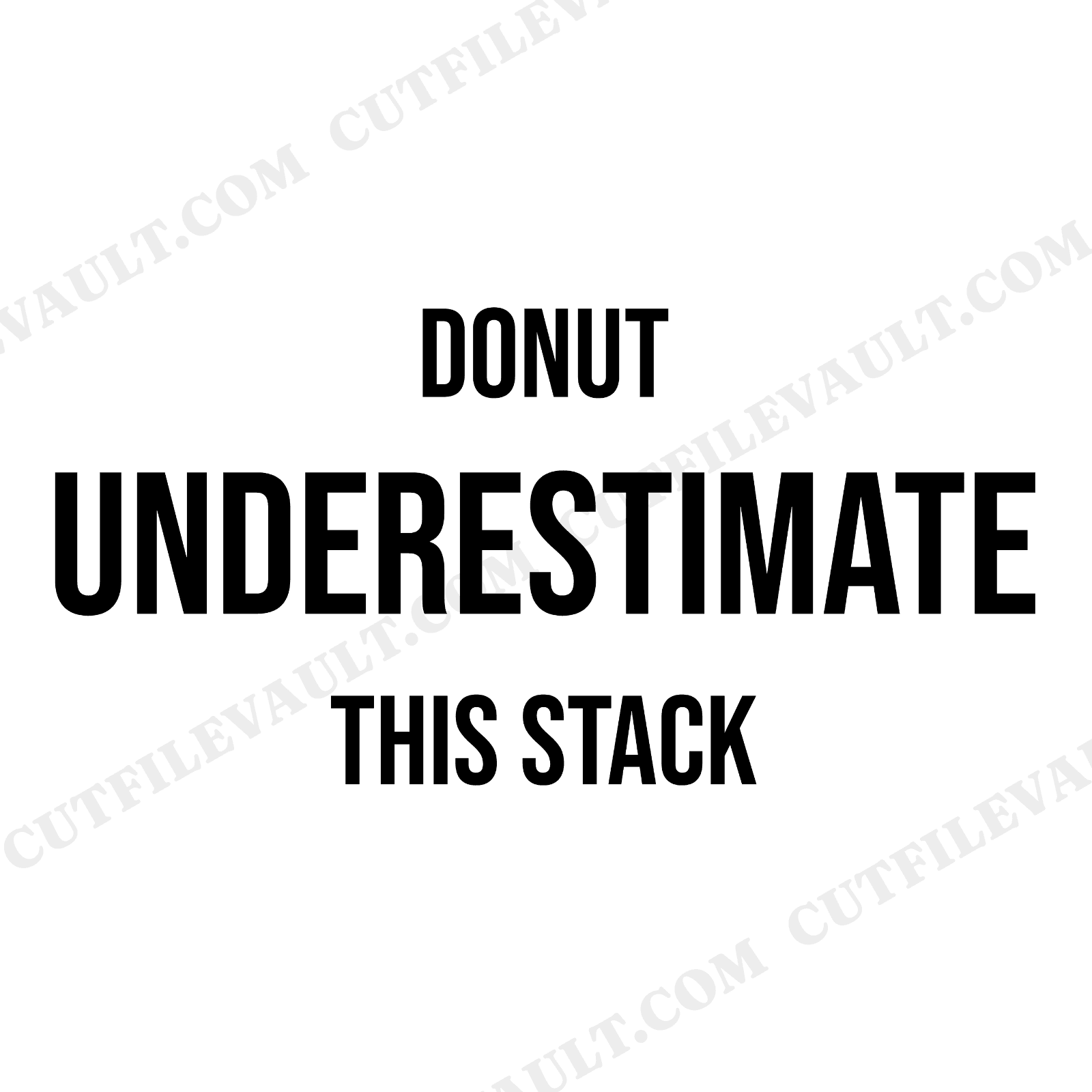 National Donut Day Stacked Donuts SVG PNG Tattoo Flash Vinyl Decal Cut File for Cricut, view 1