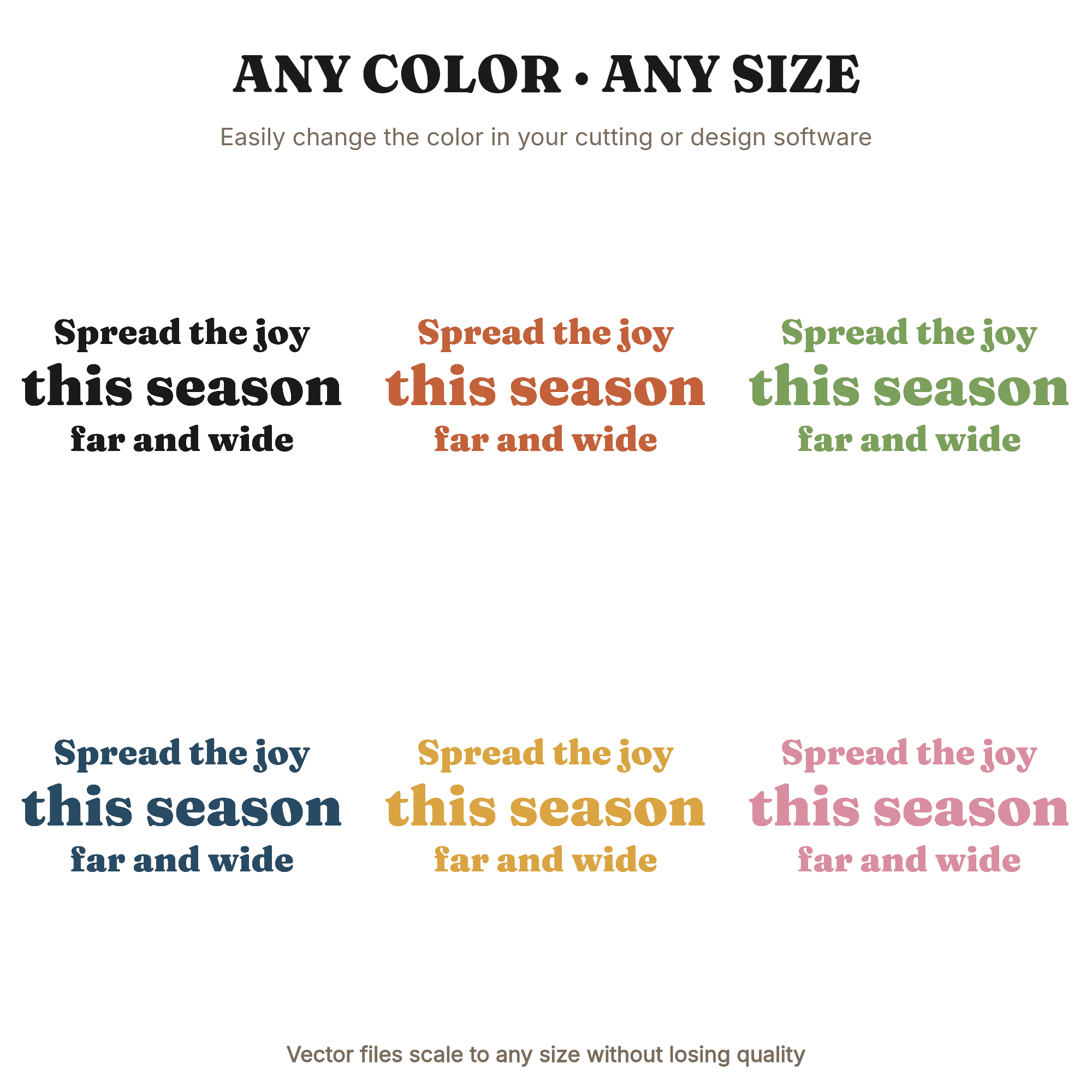 Joy to the World Spiral SVG PNG, Groovy Christmas Ornament Lettering Cut File for Cricut, view 2