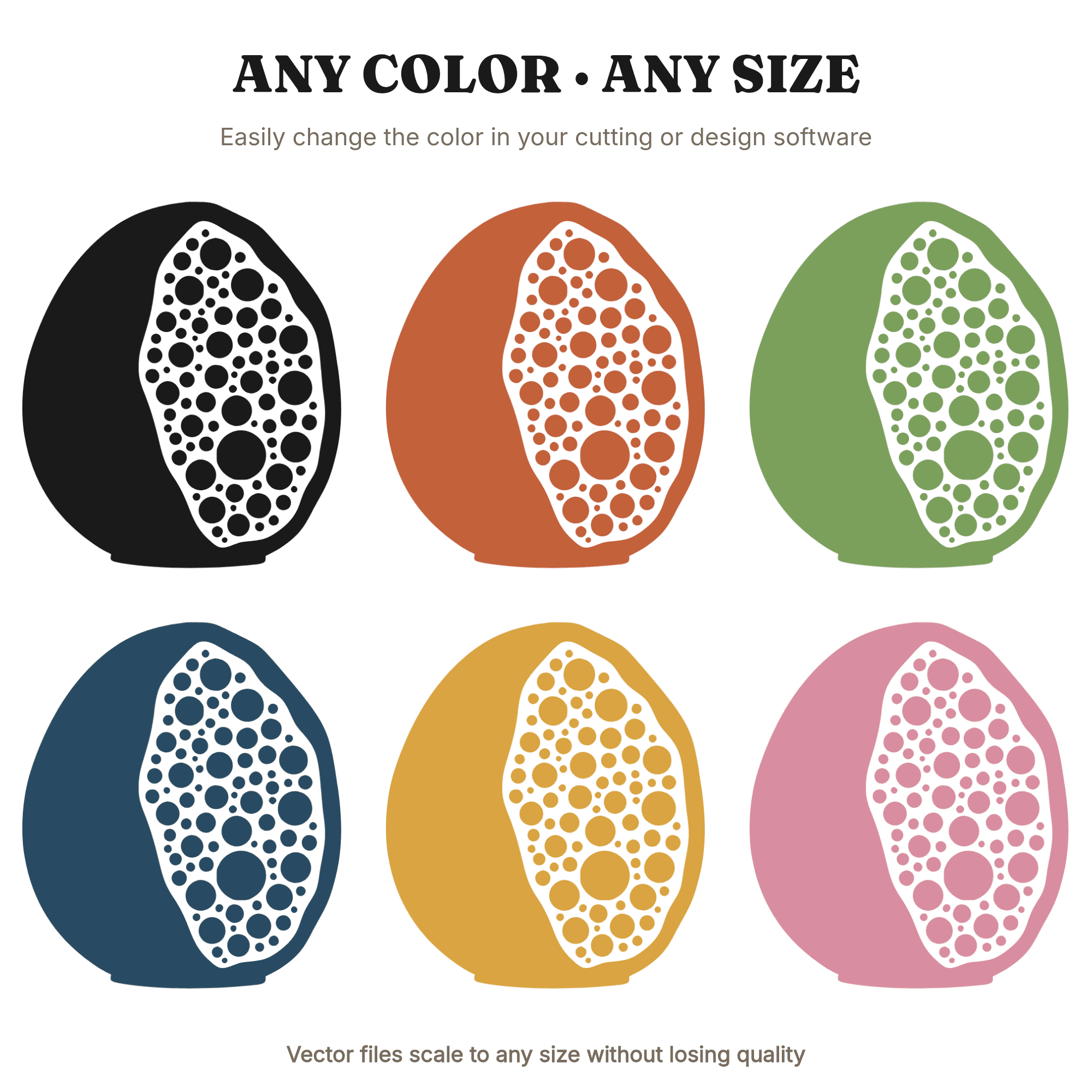 Druzy Geode Split Open SVG PNG, Cracked Geode Side Profile Cut File, Crystal Mineral Nature Design, view 2