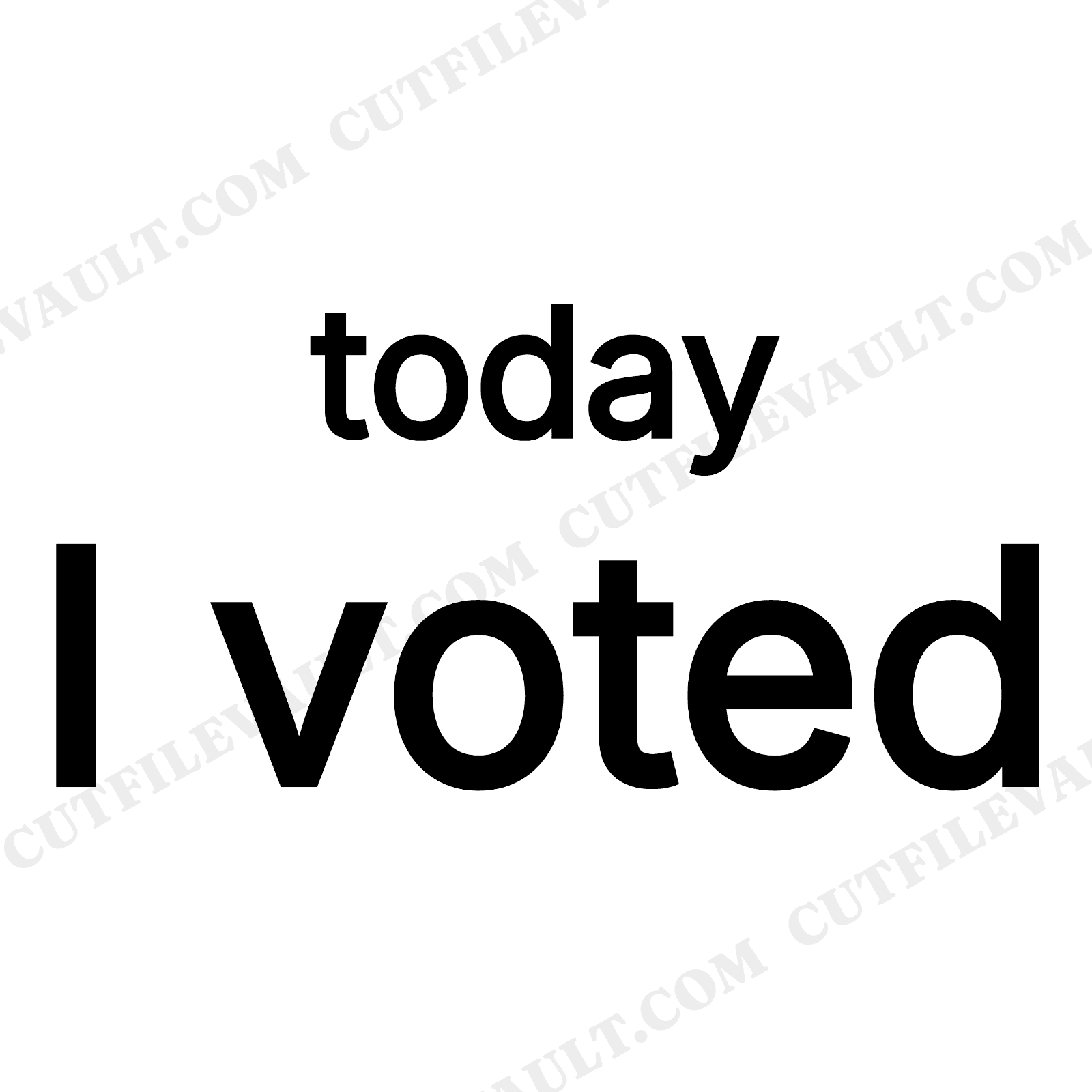 Proud Voter SVG PNG, I Voted Badge Design, Election Day Civic Pride Cut File, Vote Stars, view 1