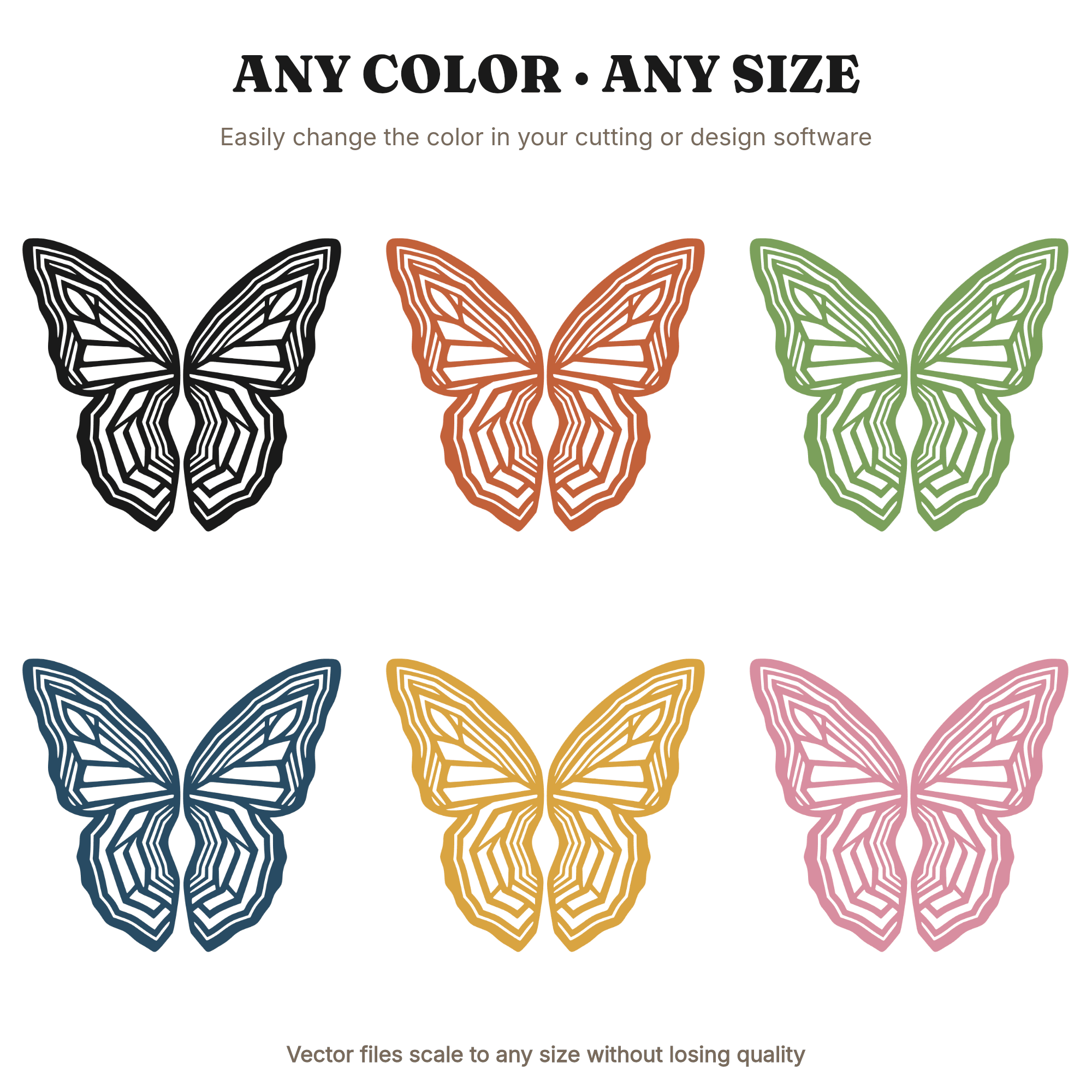 Geode Butterfly Wing Mandala SVG PNG, Art Deco Geometric Symmetrical Design Cut File, view 2