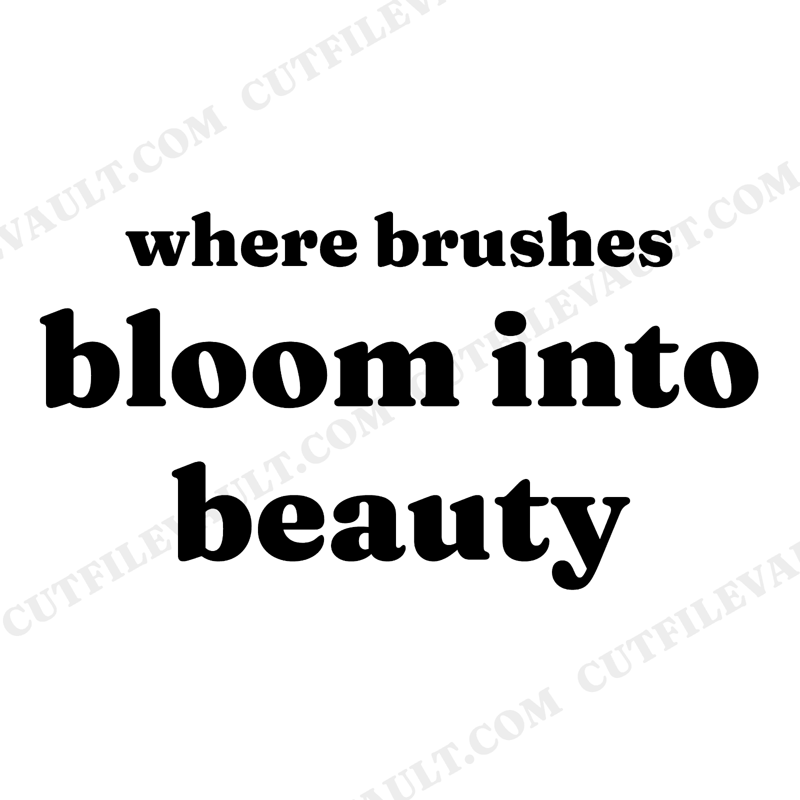 Paintbrush Blooms SVG PNG, Artist Mom Mothers Day Cut File, Creative Mother Flower Tool Design, view 1