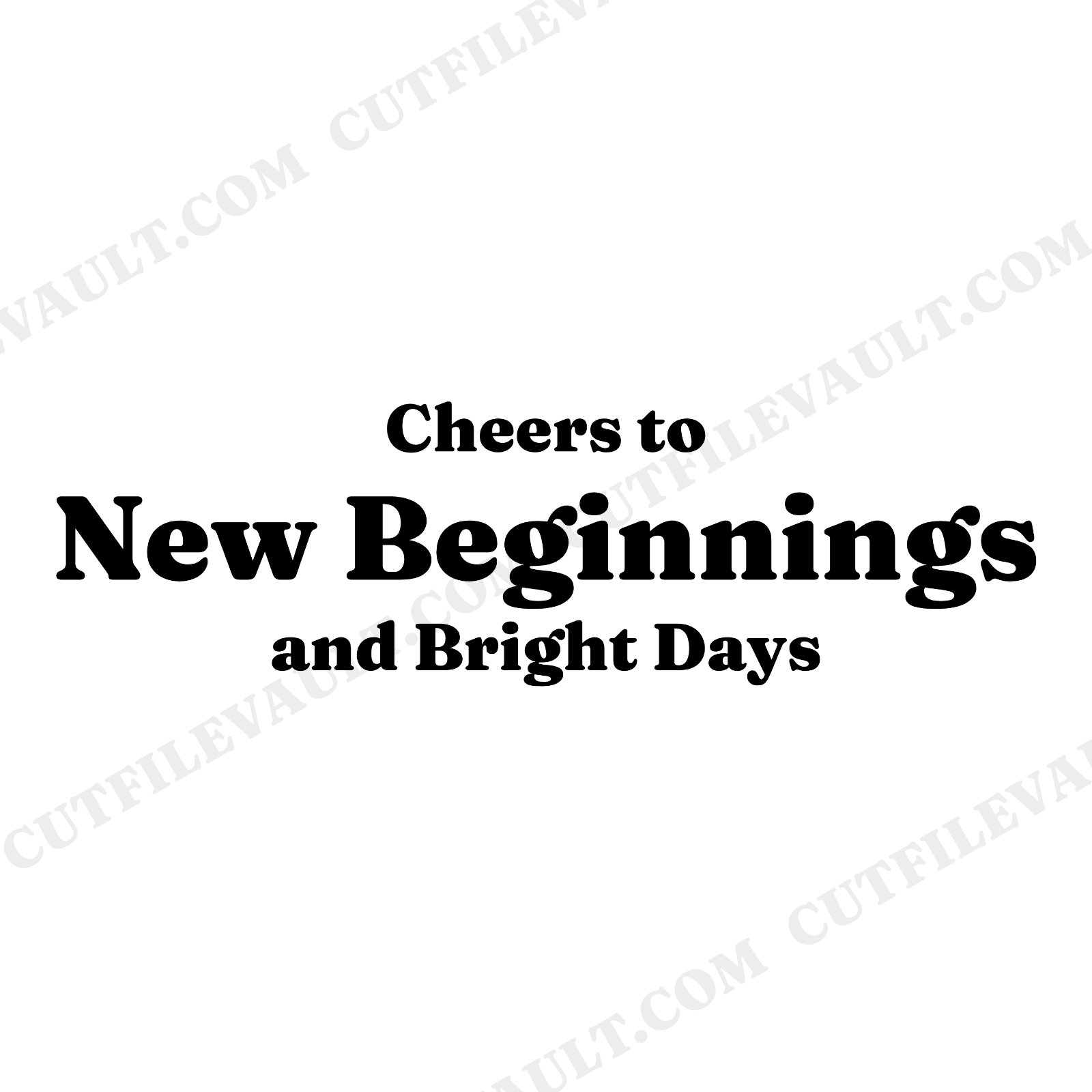 Cheers to New Beginnings SVG PNG, Champagne Bubbles New Year Celebration Wreath Cut File, view 1