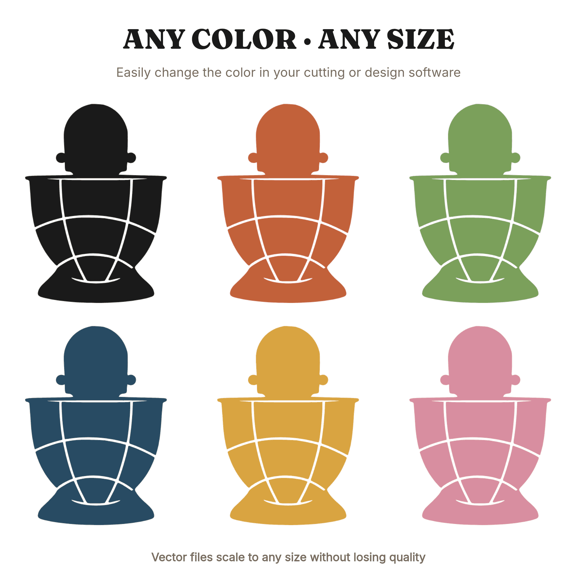 Stand Mixer SVG PNG, Stained Glass Kitchen Decor, Mothers Day Baking Mom Gift Cut File, view 2