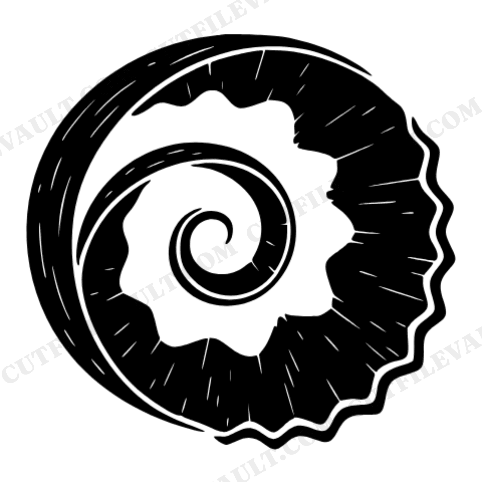 Graduation Pencil Shaving Spiral SVG PNG, Whimsical School Keepsake Silhouette Cut File, view 1