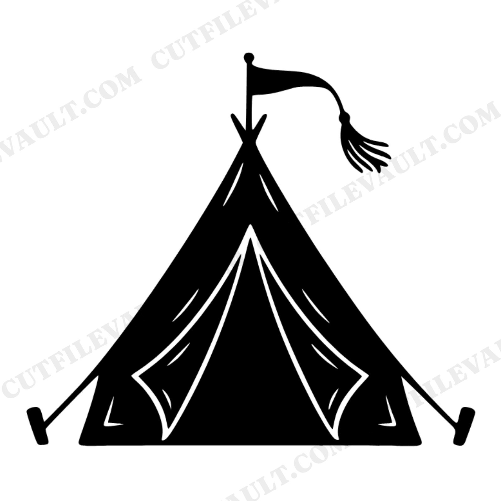 Adventure Awaits Camping Tent Graduation SVG PNG, Boho Outdoor Graduate Cut File Design, view 1