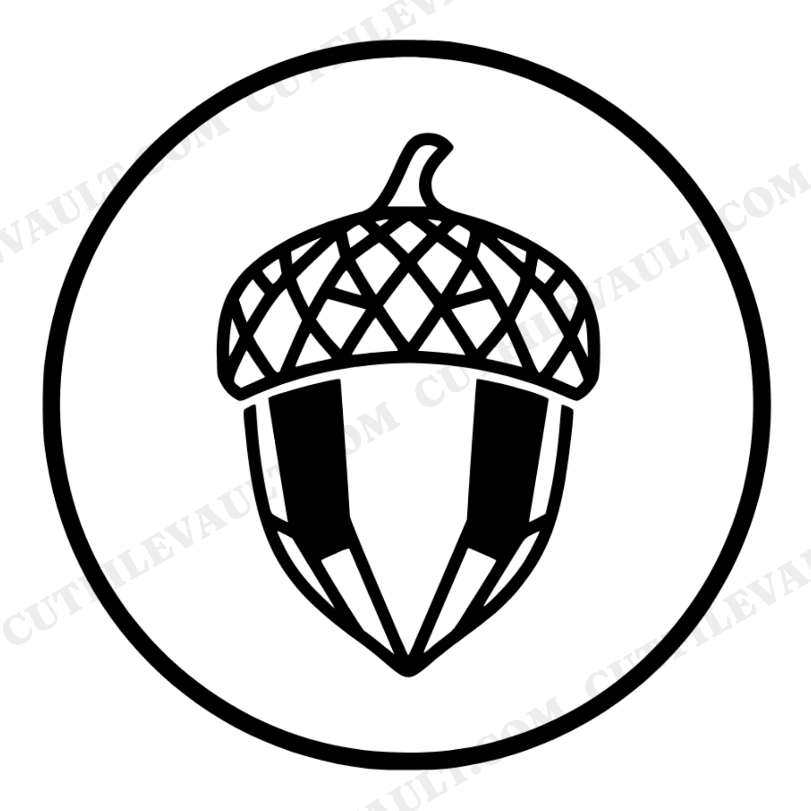 Graduation Acorn SVG Stained Glass Celestial Mystical Cut File PNG Mighty Oaks Milestone Design, view 1