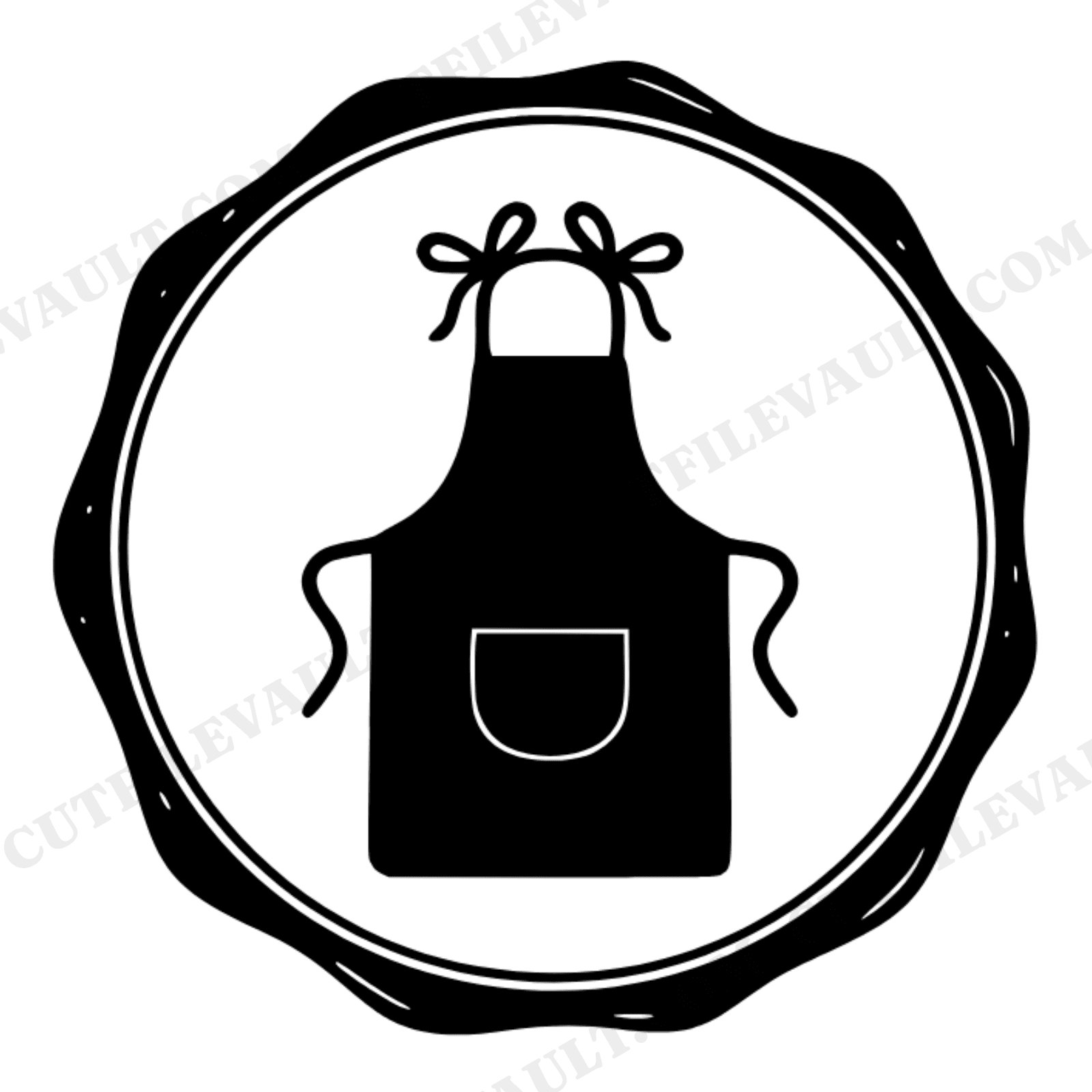 Culinary Graduate Apron SVG PNG Wax Seal Badge Cut File for Cricut Trade School Graduation, view 1