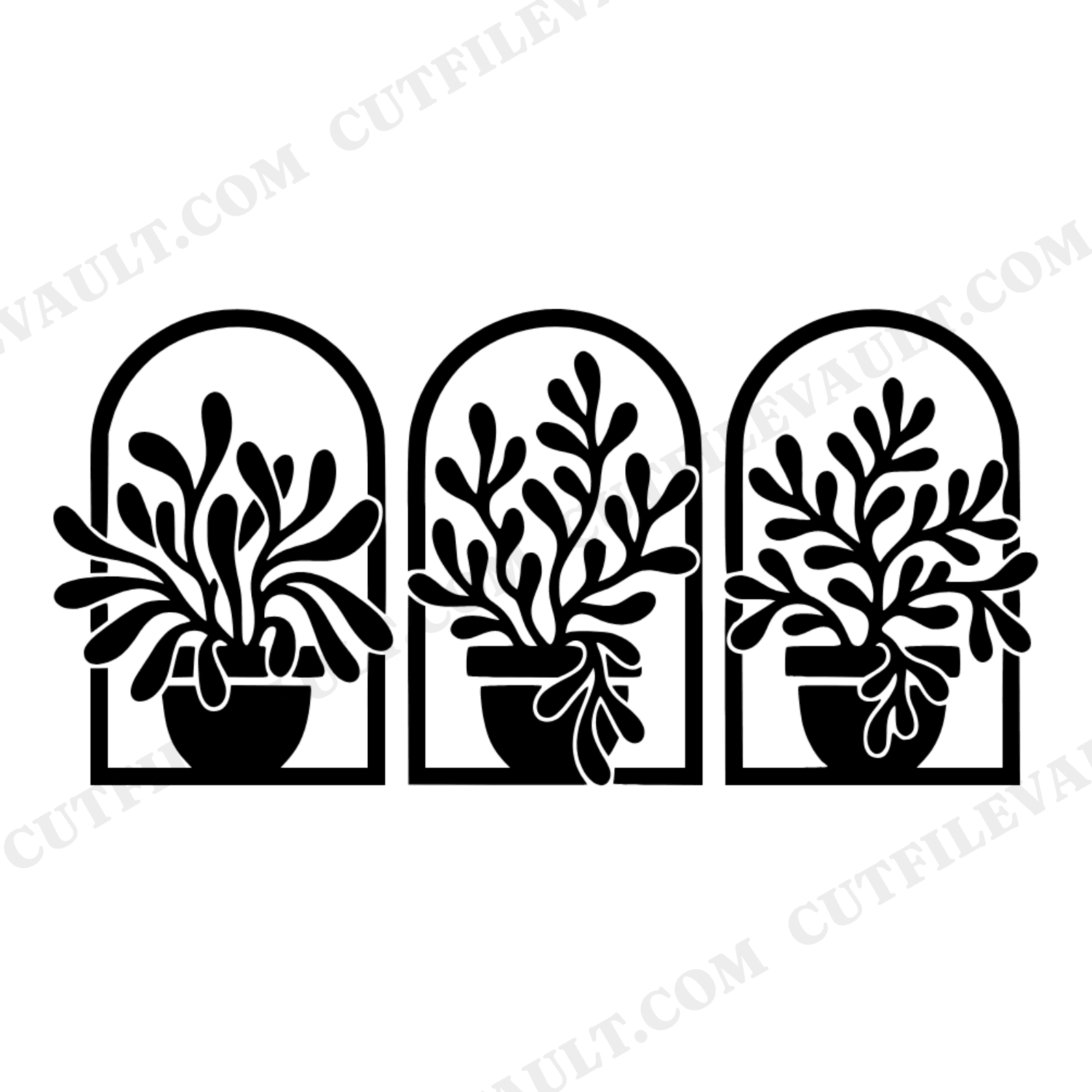 Groovy Succulents Graduation SVG PNG, Retro Arches Boho Grad Party Decor Cut File Design, view 1