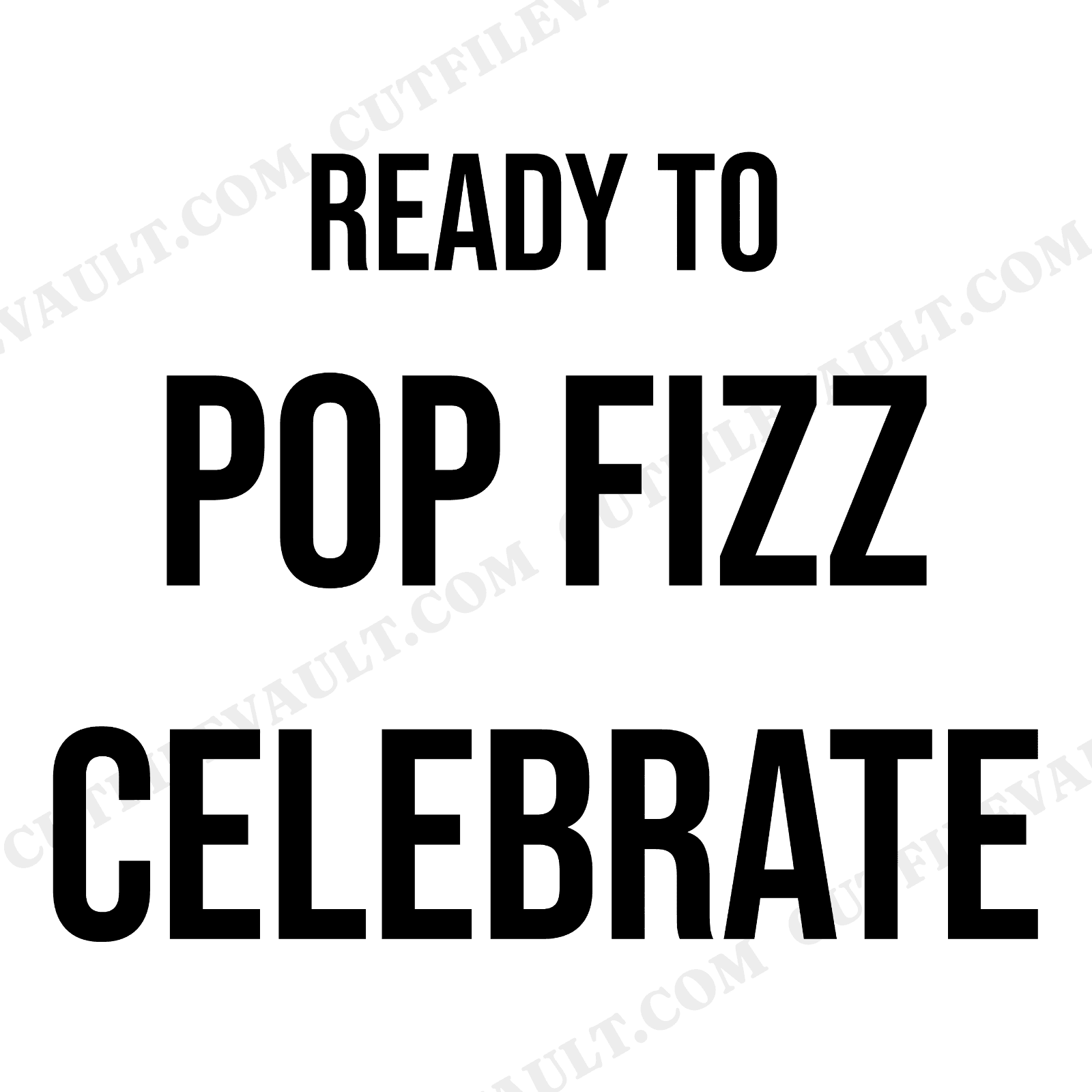 Pop Fizz Confetti New Years Eve SVG PNG Party Decal Cut File Celebration Shirt Design, view 1