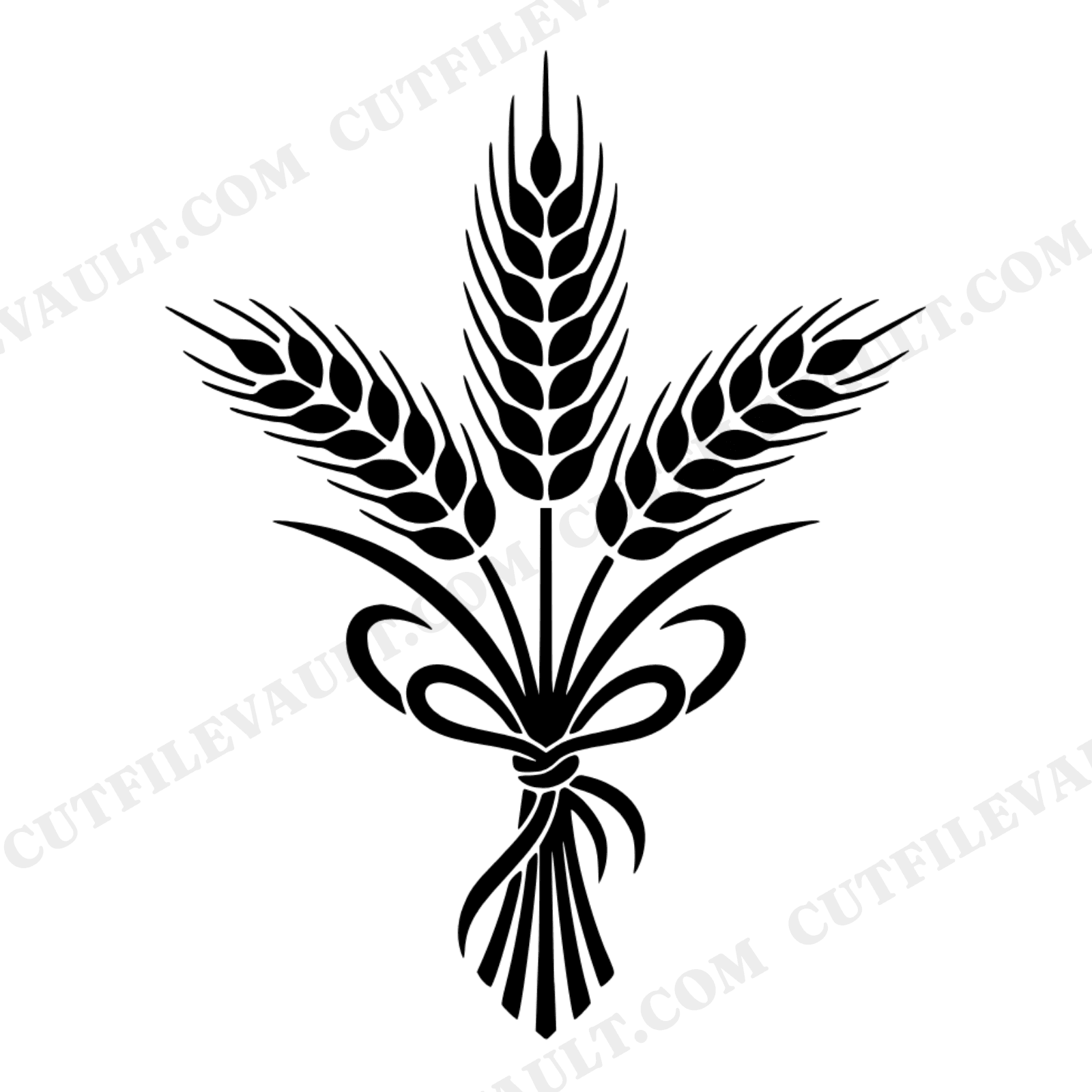 Harvest Wheat Bundle SVG PNG Art Nouveau Thanksgiving Decor Cut File for Cricut Vinyl, view 1