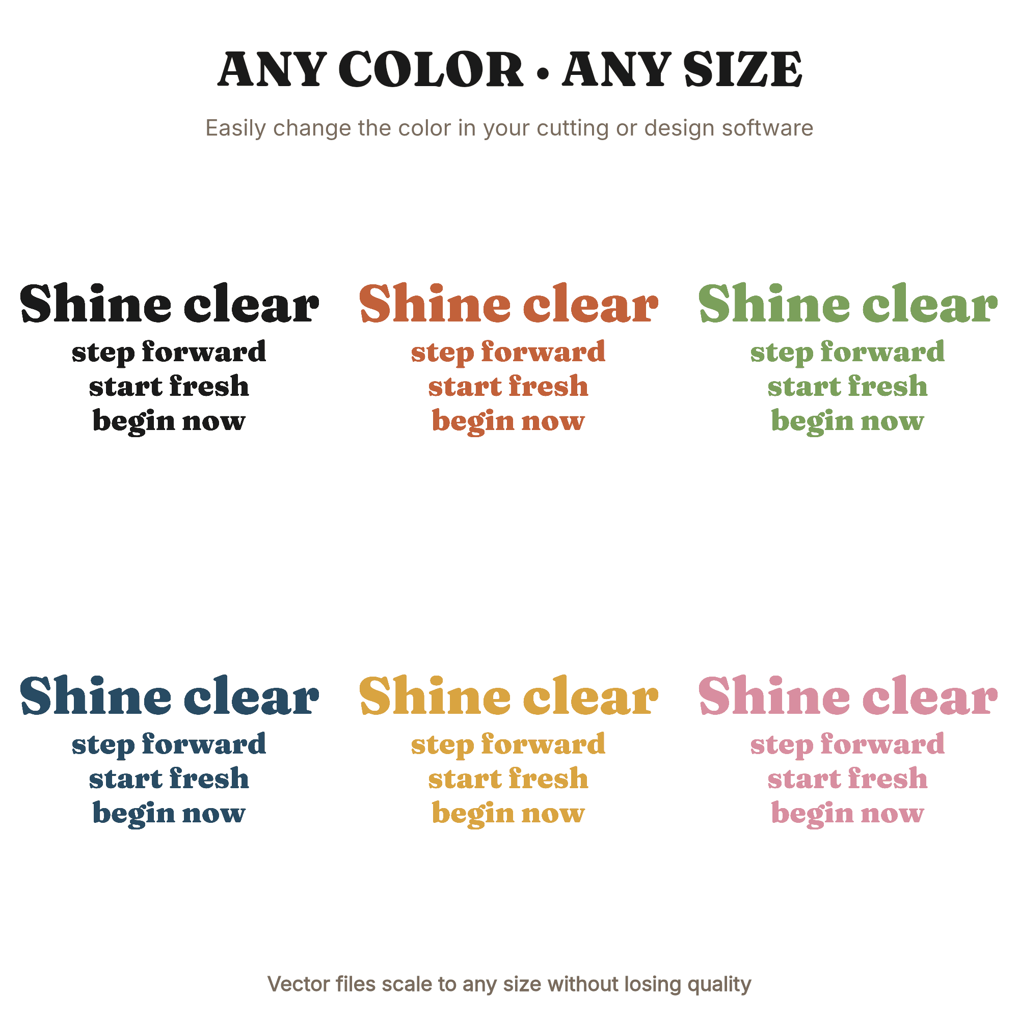 New Year Crystal Clarity Fresh Start Motivational SVG PNG Cut File for Cricut Silhouette, view 2