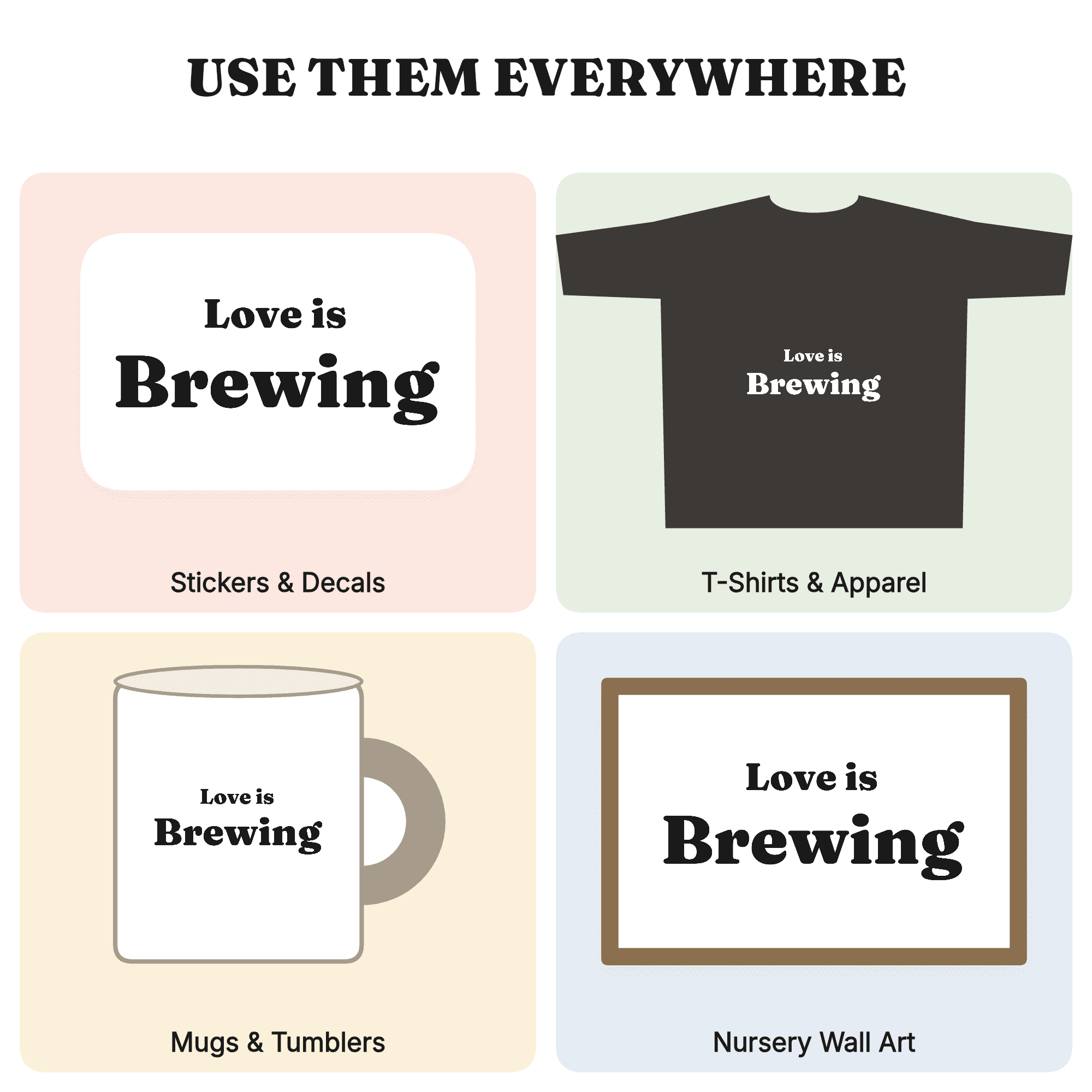 Love is Brewing Bridal Shower SVG PNG Ribbon Banner Cut File for Cricut Wedding Party Decor, view 3