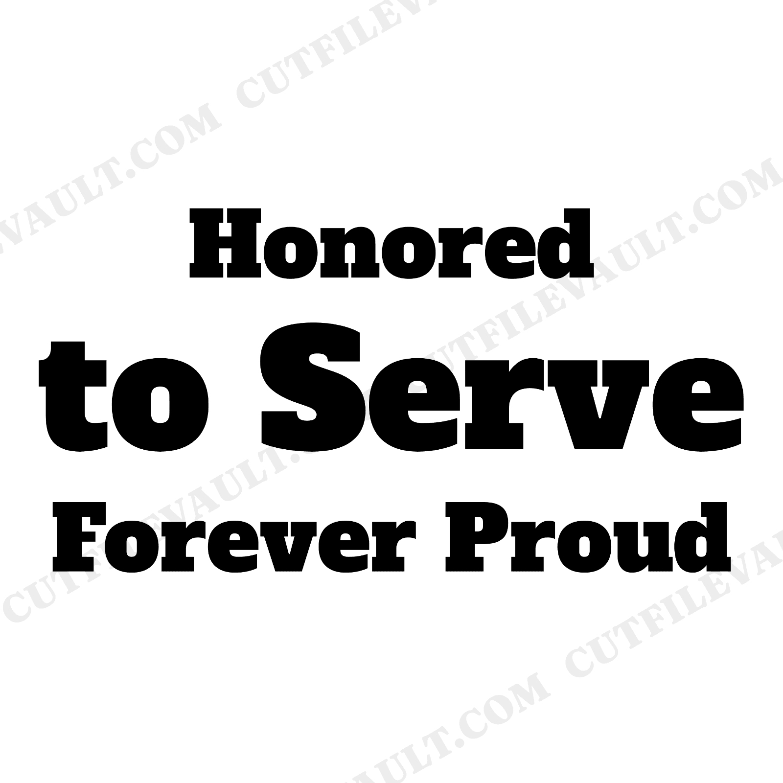 Honored to Serve Dog Tag Veterans Day SVG PNG Military Memorial Decal Cut File for Cricut, view 1