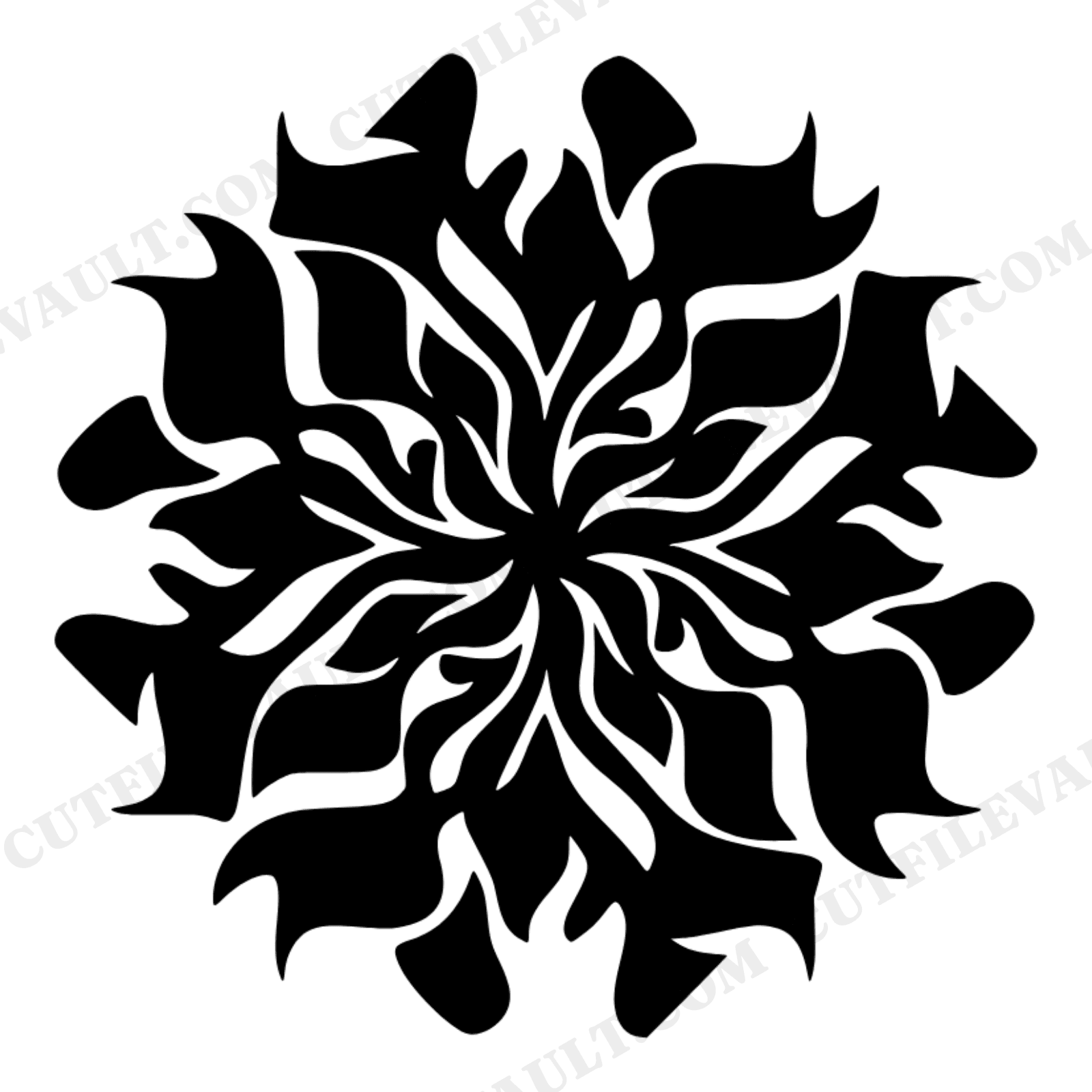 Overhead Book Mandala SVG PNG Graduation Celebration Decor Fluid Abstract Symmetrical Design Cut File, view 1