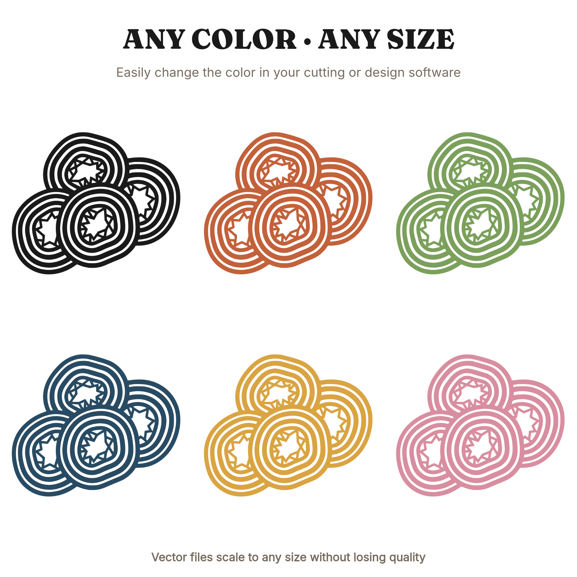 Art Deco Geode Donut SVG, National Donut Day Cut File, Geometric Crystal PNG, Negative Space, view 2