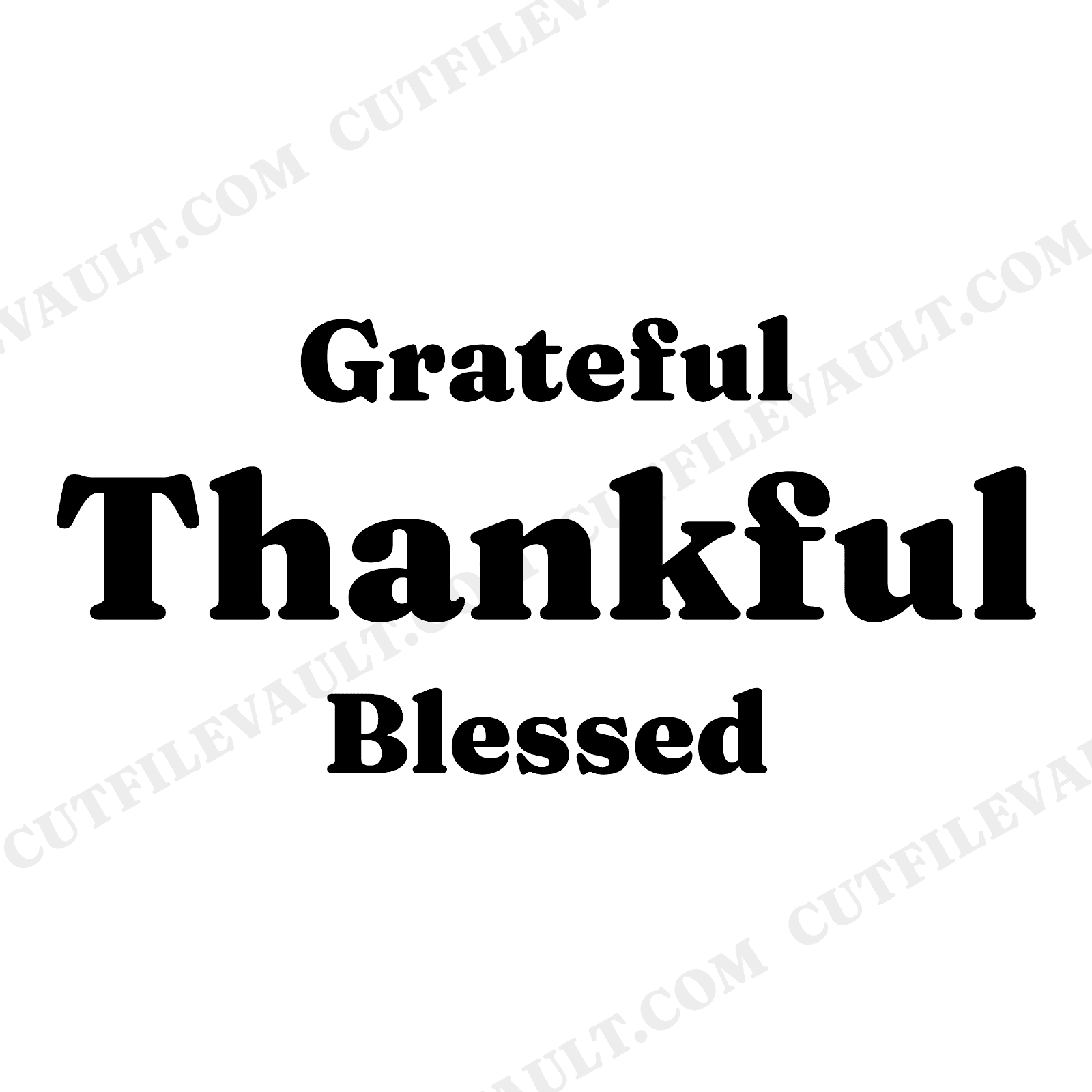 Grateful Thankful Blessed SVG PNG Sunburst Thanksgiving Sign Cut File for Cricut Silhouette, view 1