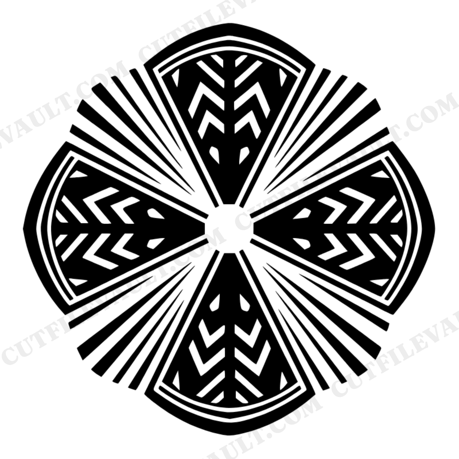 Art Deco Watermelon Fan SVG PNG, Mother's Day Summer Party Decor Cut File for Cricut, view 1