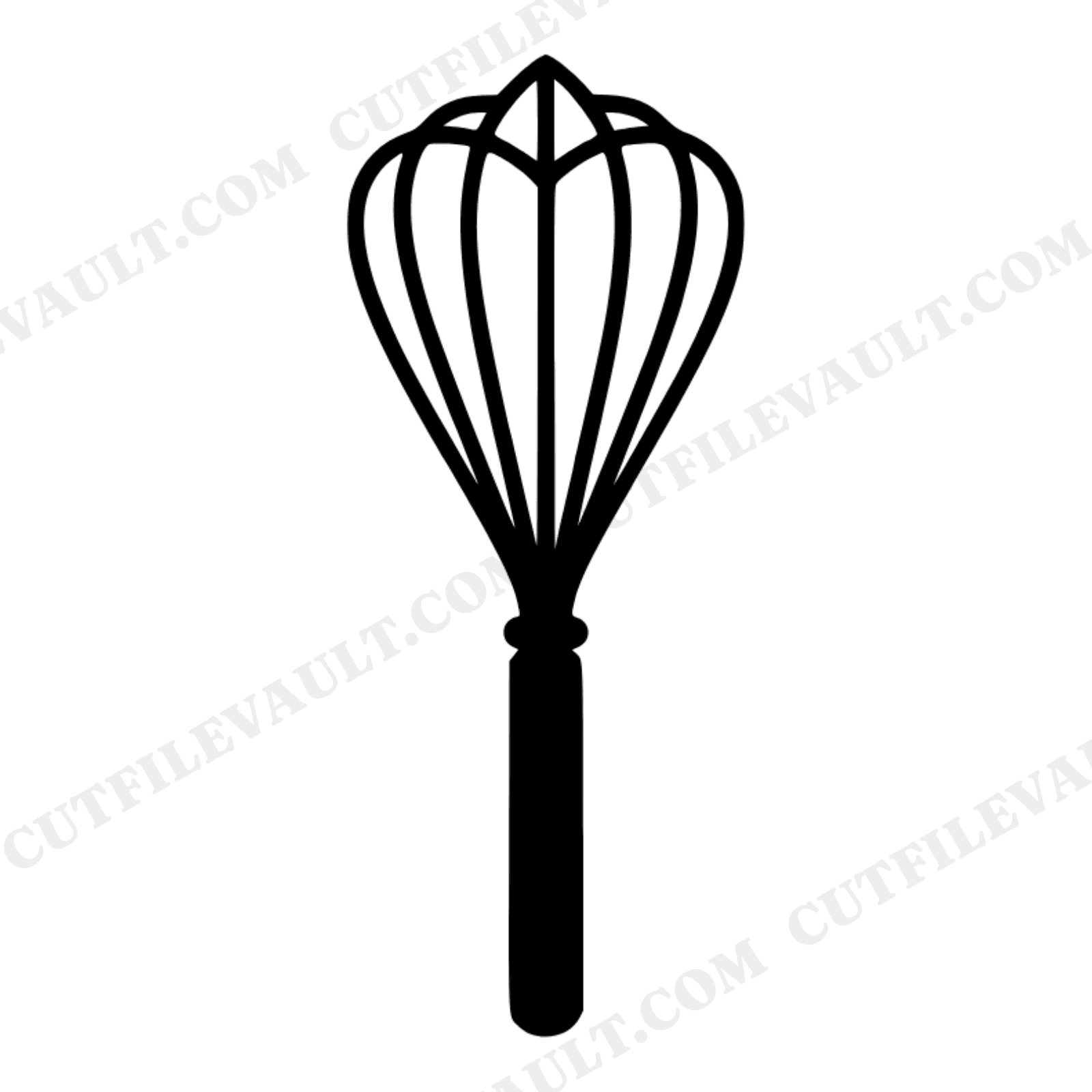 Queen of the Kitchen Whisk Heart Crown SVG PNG, Mother's Day Kitchen Cut File, Bold Mom Gift, view 1