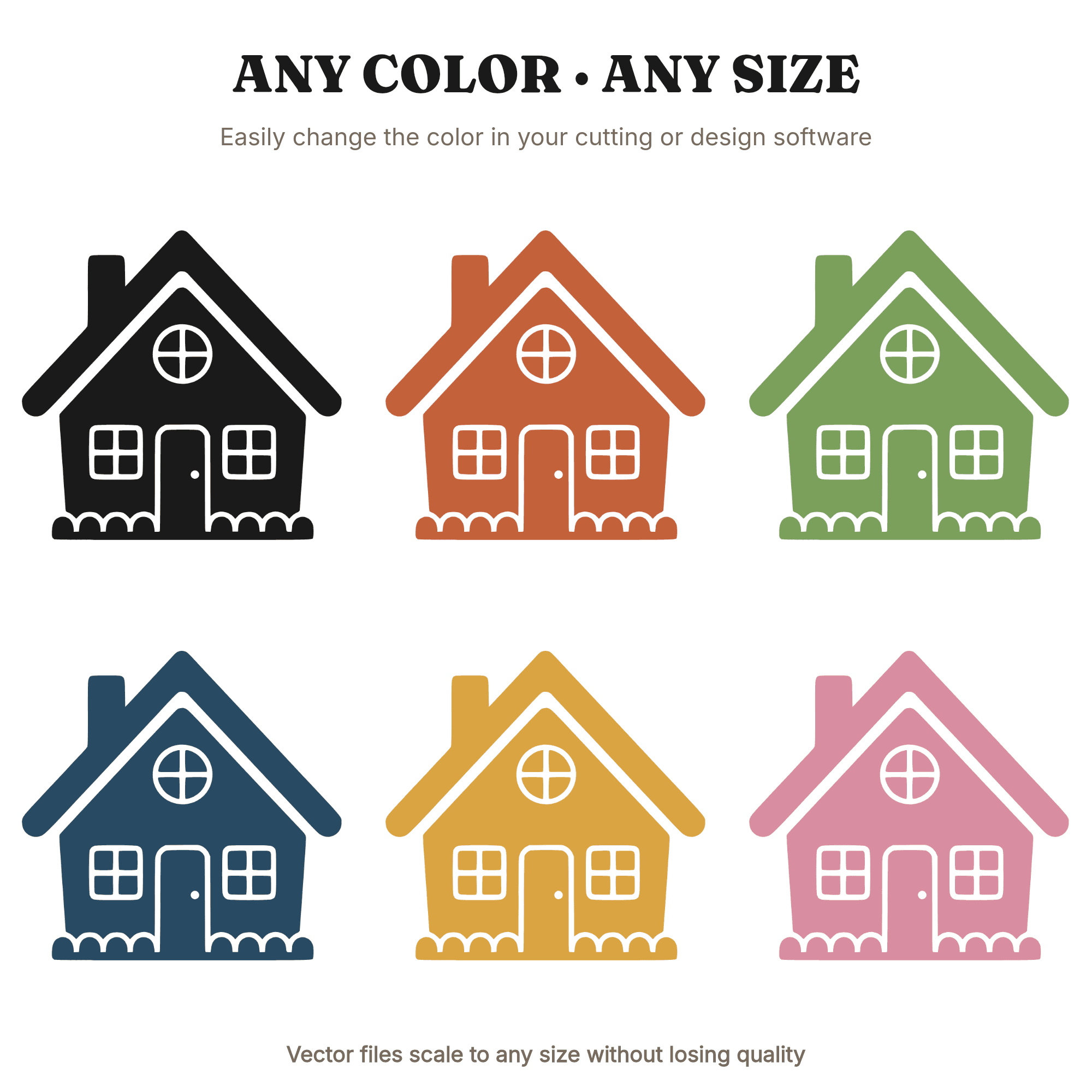 Gingerbread House SVG PNG, Scandinavian Christmas Cut File, Holiday Kids Room Decor Silhouette, view 2