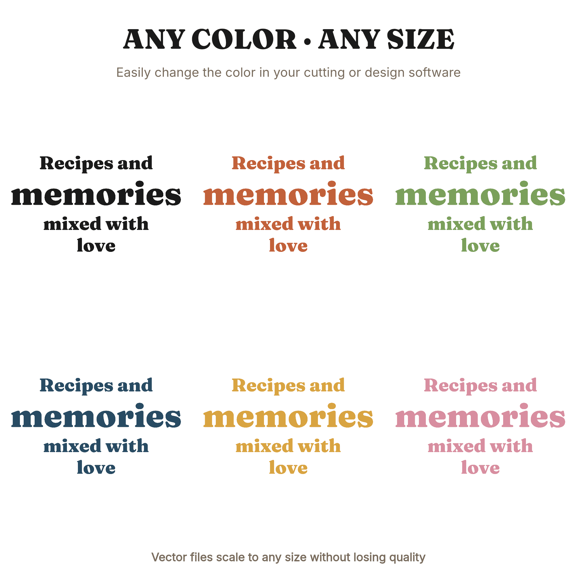 Vintage Mixing Bowls SVG PNG Mother's Day Kitchen Heritage Retro Baking Cut File, view 2