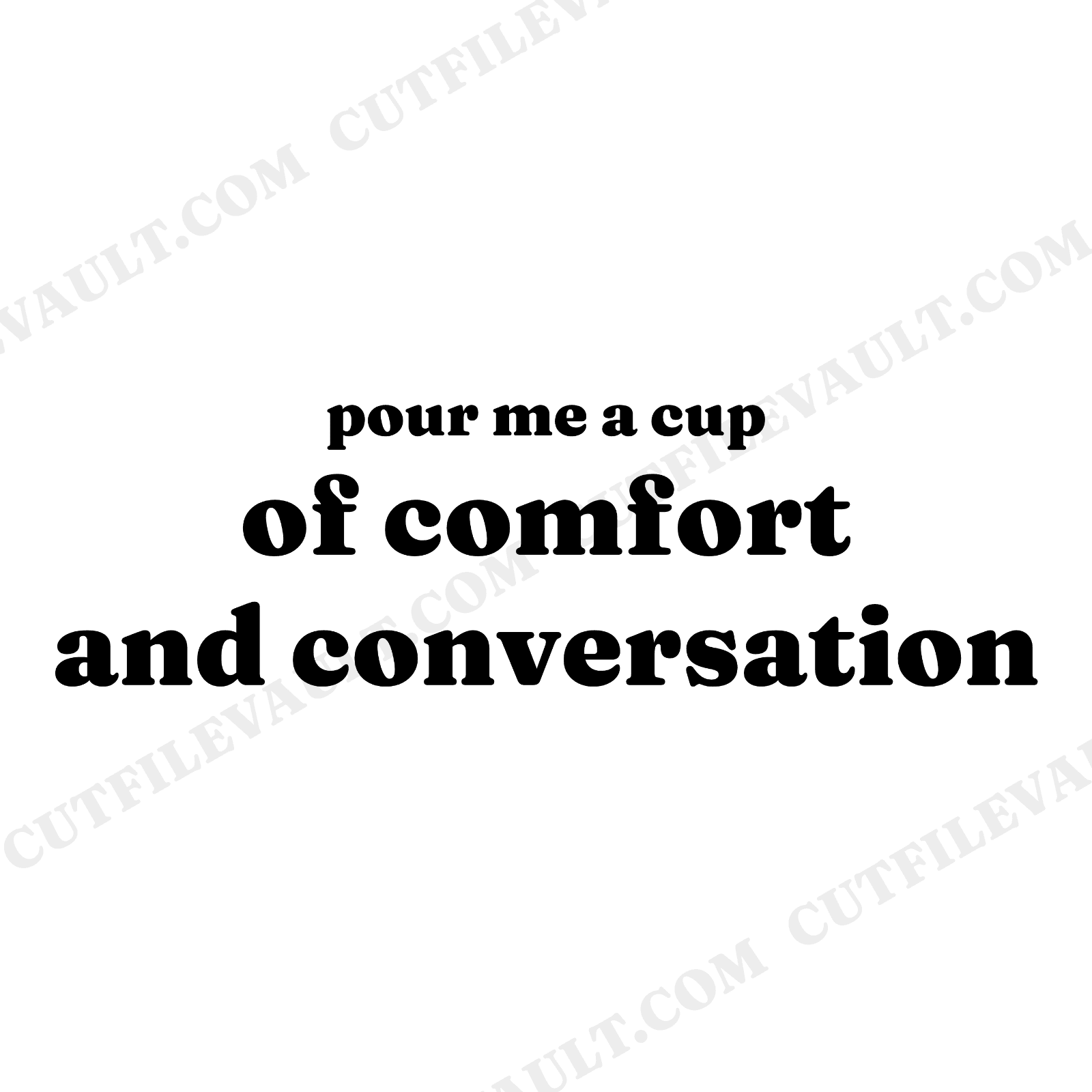 Pour Me A Cup Mid Century Tea Kettle SVG PNG, Vintage Kitchen Cut File for Mom, view 1