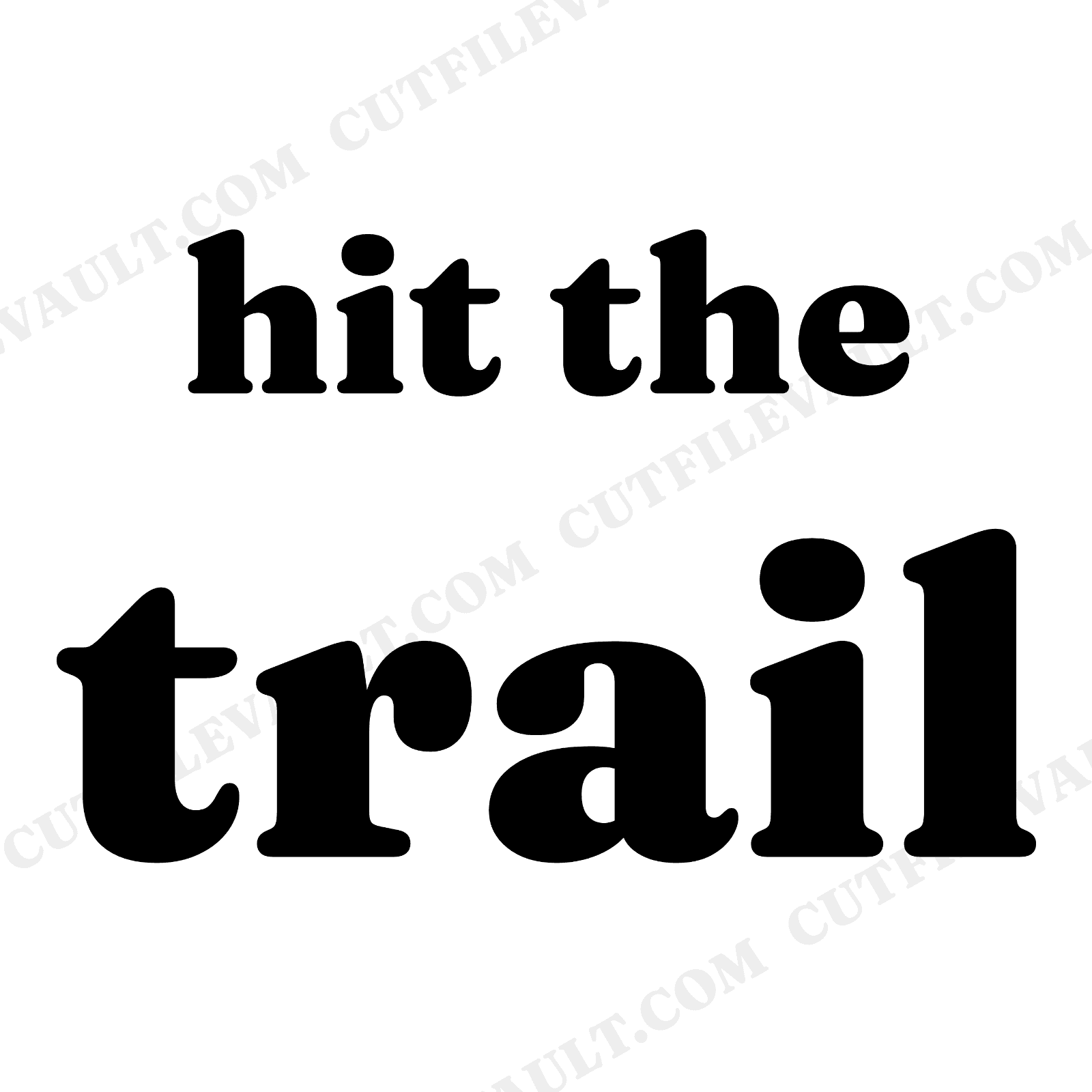 Hit the Trail Christmas Hiking Boot SVG PNG, Rustic Outdoor Adventure Holiday Cut File for Cricut, view 1