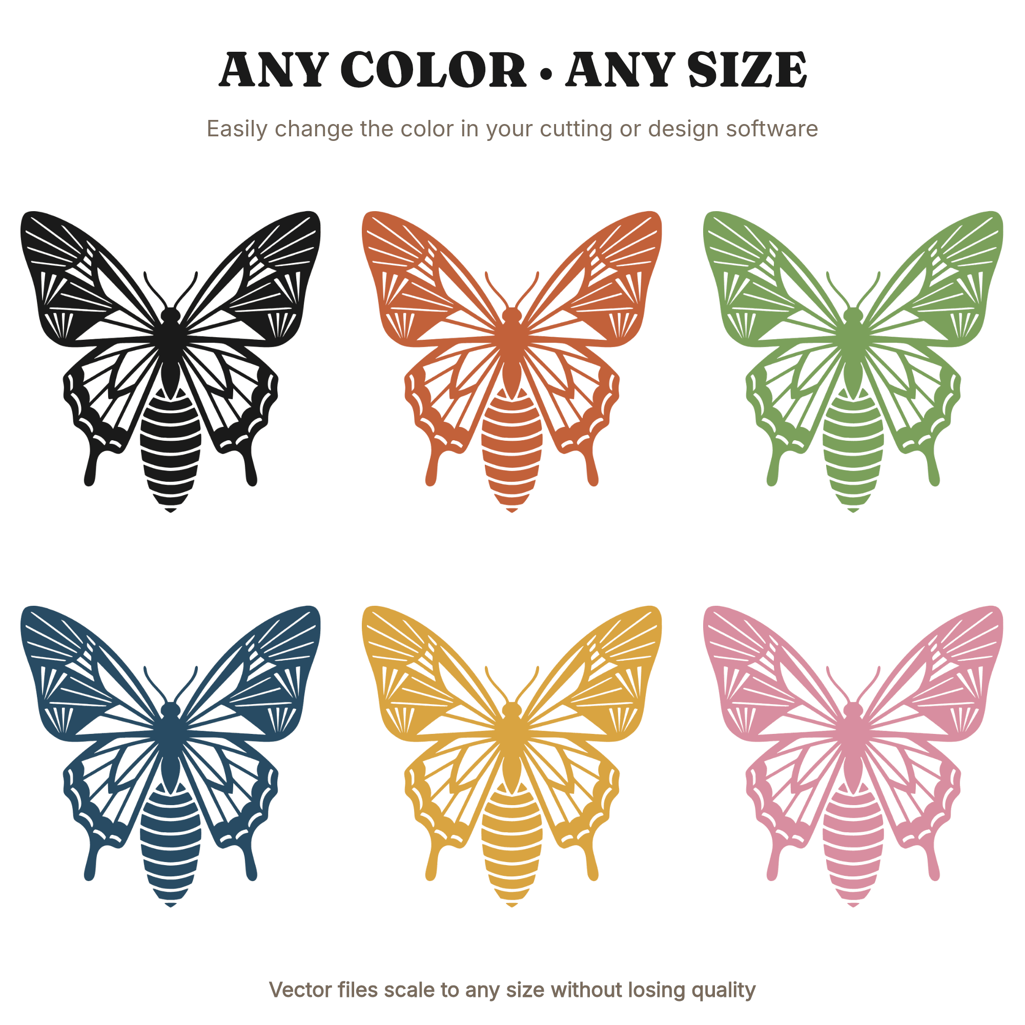 Art Deco Butterfly Chrysalis SVG PNG, Geometric Butterfly Emerging Cut File, Graduation SVG, view 2