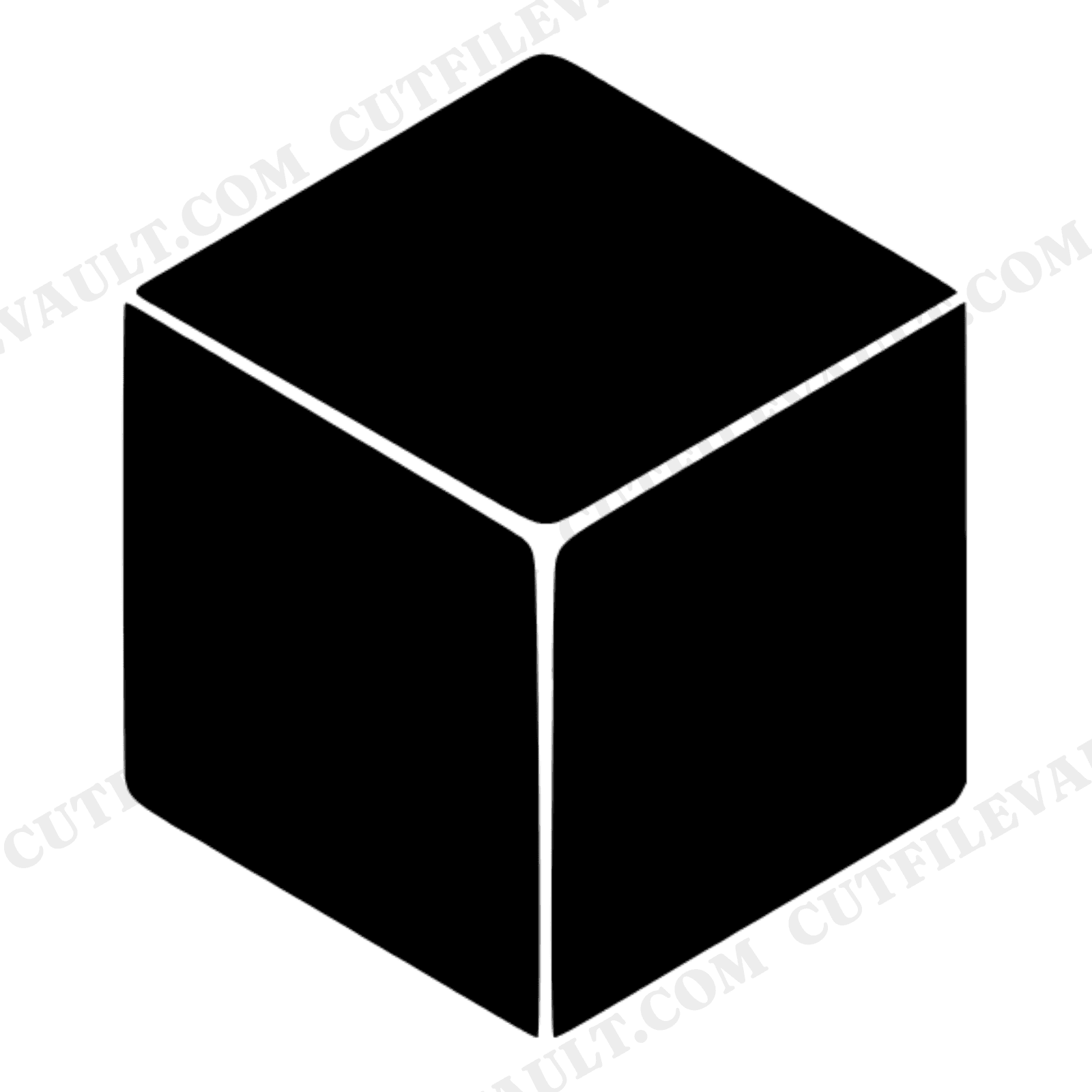 Isometric Halite Crystal SVG PNG, Geometric Salt Crystal Cut File, Retro 70s Wave Design, view 1