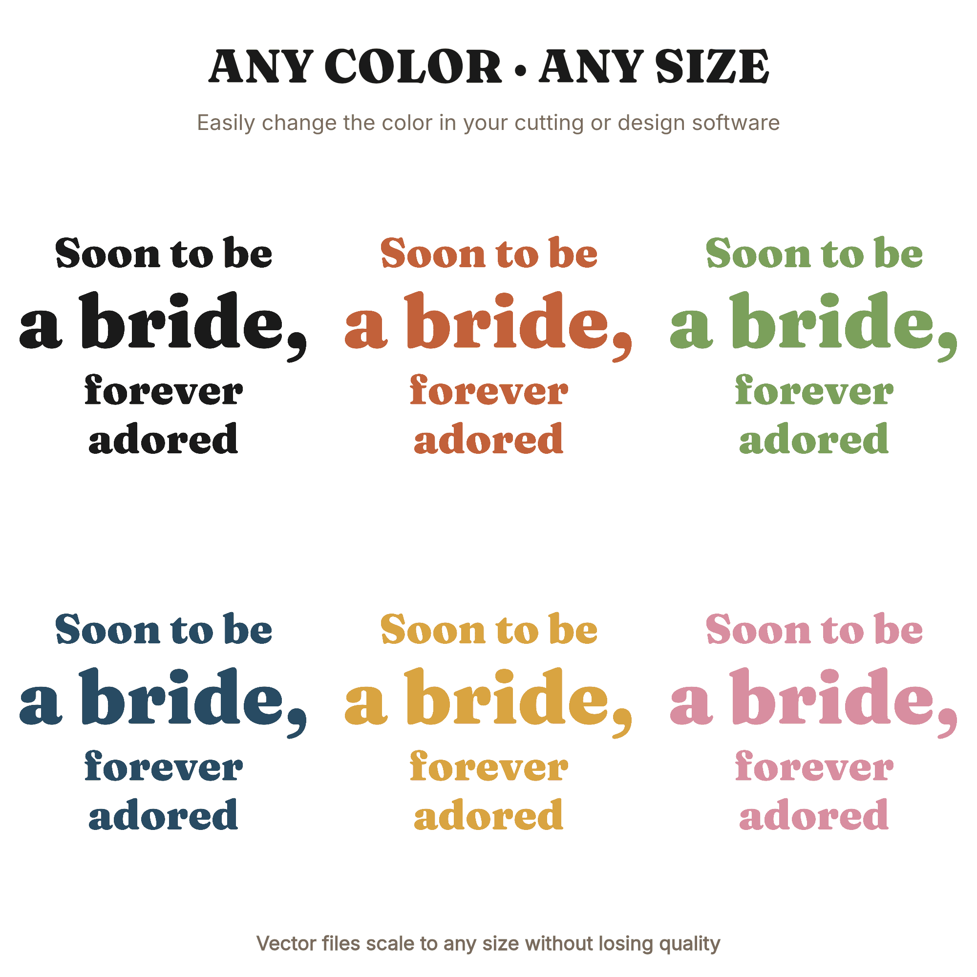 Bride To Be SVG PNG Art Deco Bridal Shower Sign Cut File Elegant Script Party Decor, view 2