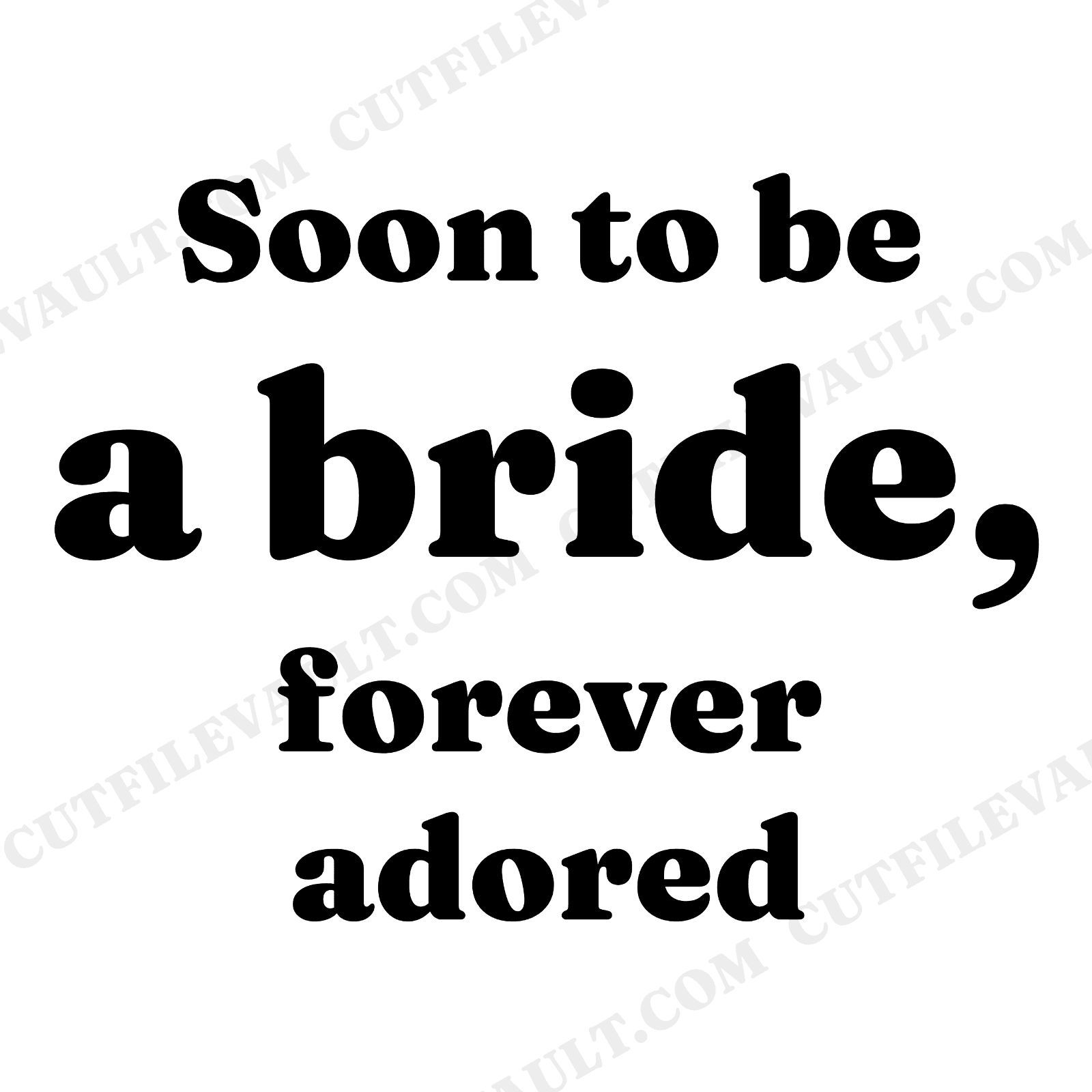 Bride To Be SVG PNG Art Deco Bridal Shower Sign Cut File Elegant Script Party Decor, view 1