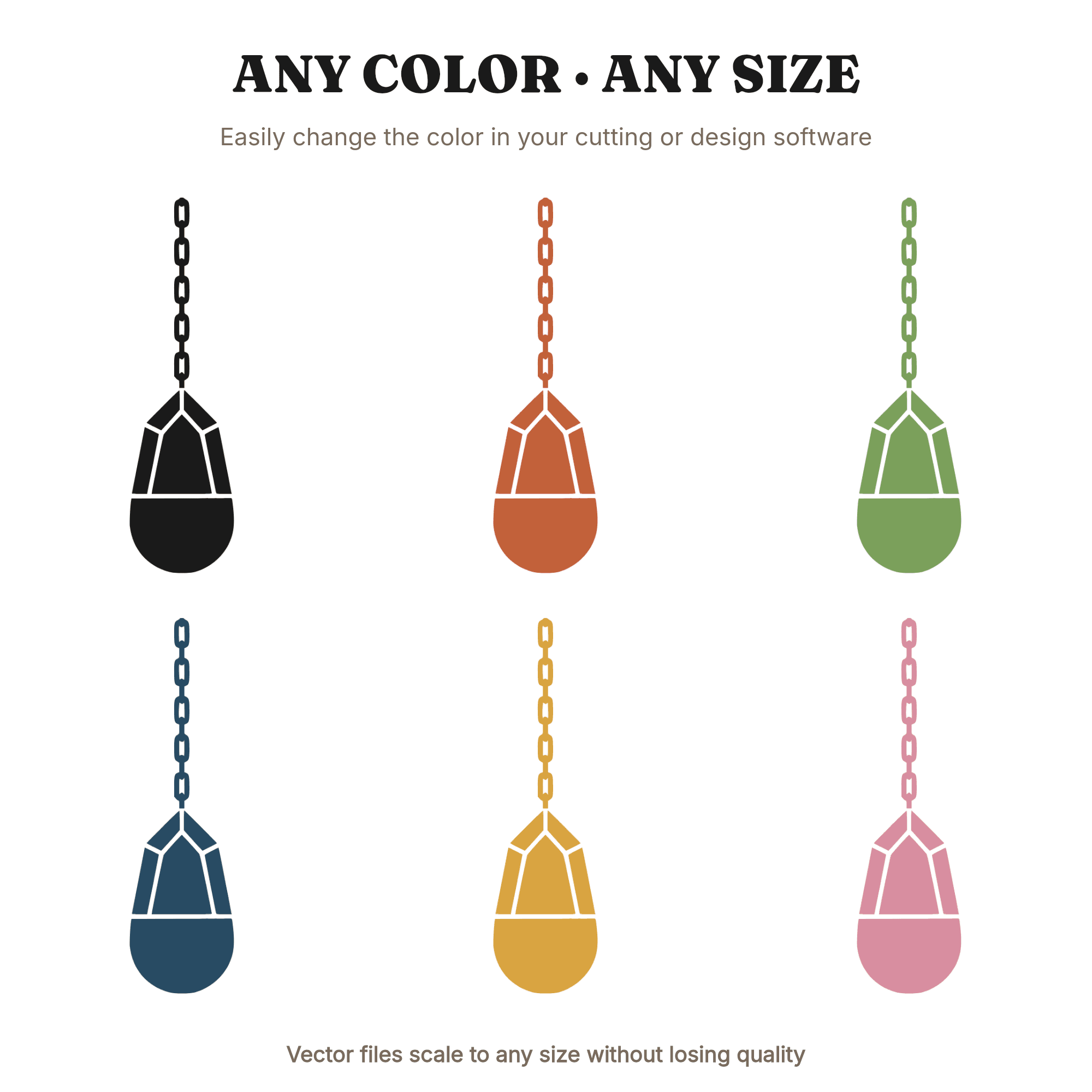 Nordic Teardrop Cabochon Pendant SVG PNG, Geometric Jewelry Silhouette Cut File for Cricut, view 2
