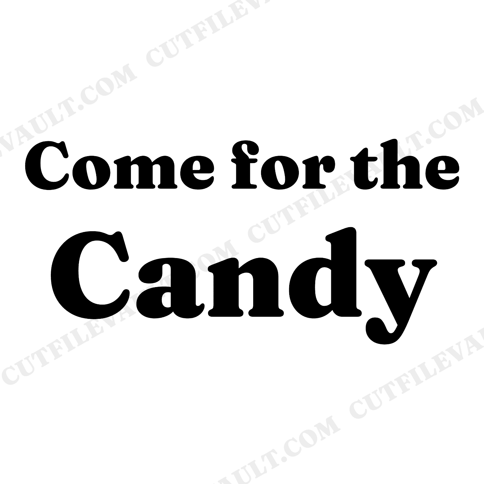 Welcome Candy Seekers SVG PNG Halloween Doormat Hand Lettered Arched Cut File for Cricut, view 1