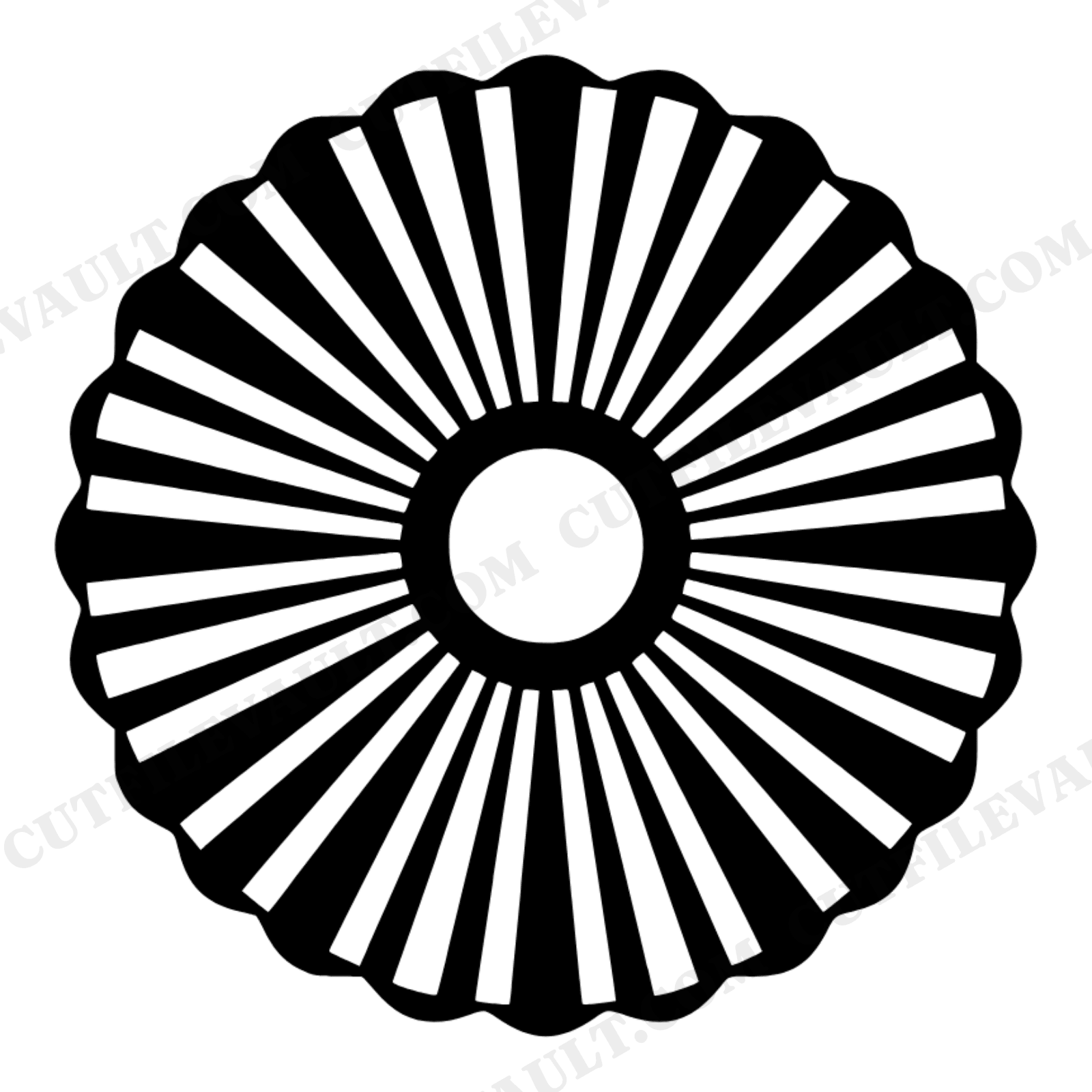 Celestial Bundt Cake Mandala SVG PNG Halloween Baking Kitchen Decor Cut File Mystical Design, view 1