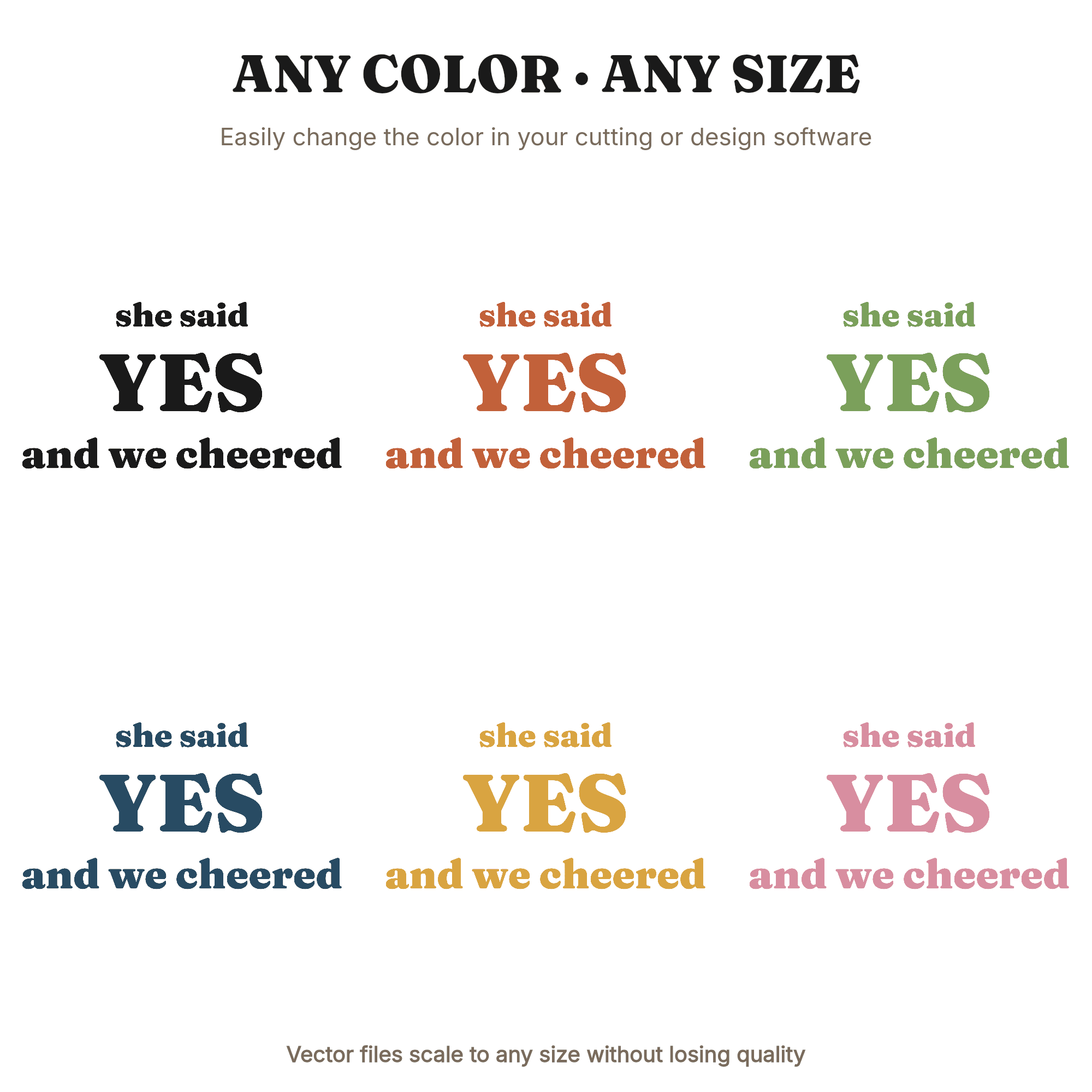 She Said Yes SVG PNG Bridal Shower Banner Cut File Diamond Confetti Celebration Design, view 2