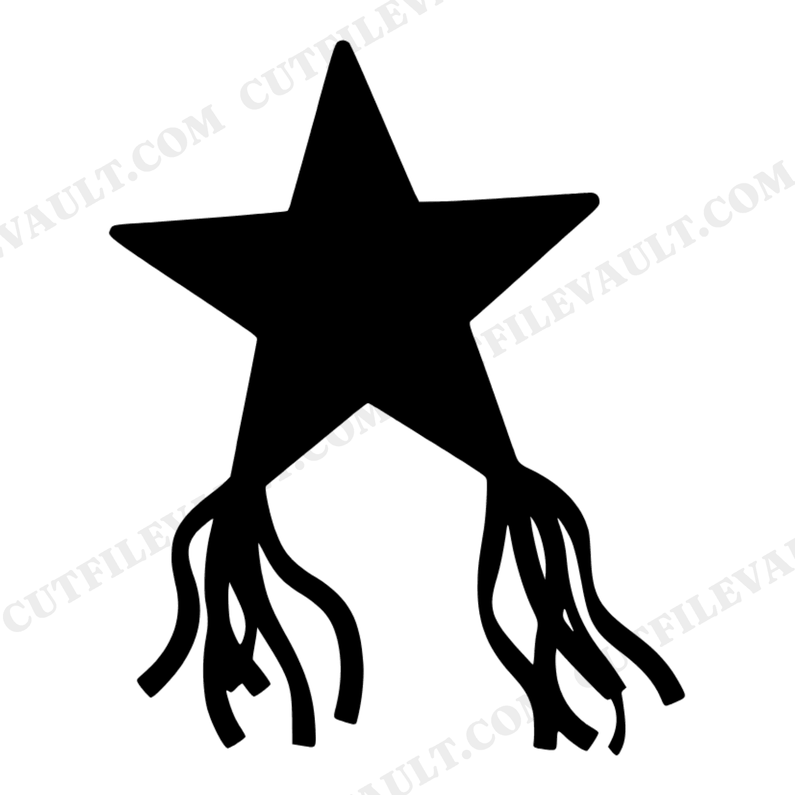 Day of the Dead Star Piñata SVG PNG, Fiesta Party Decor Cut File, Kids Birthday Banner Design, view 1